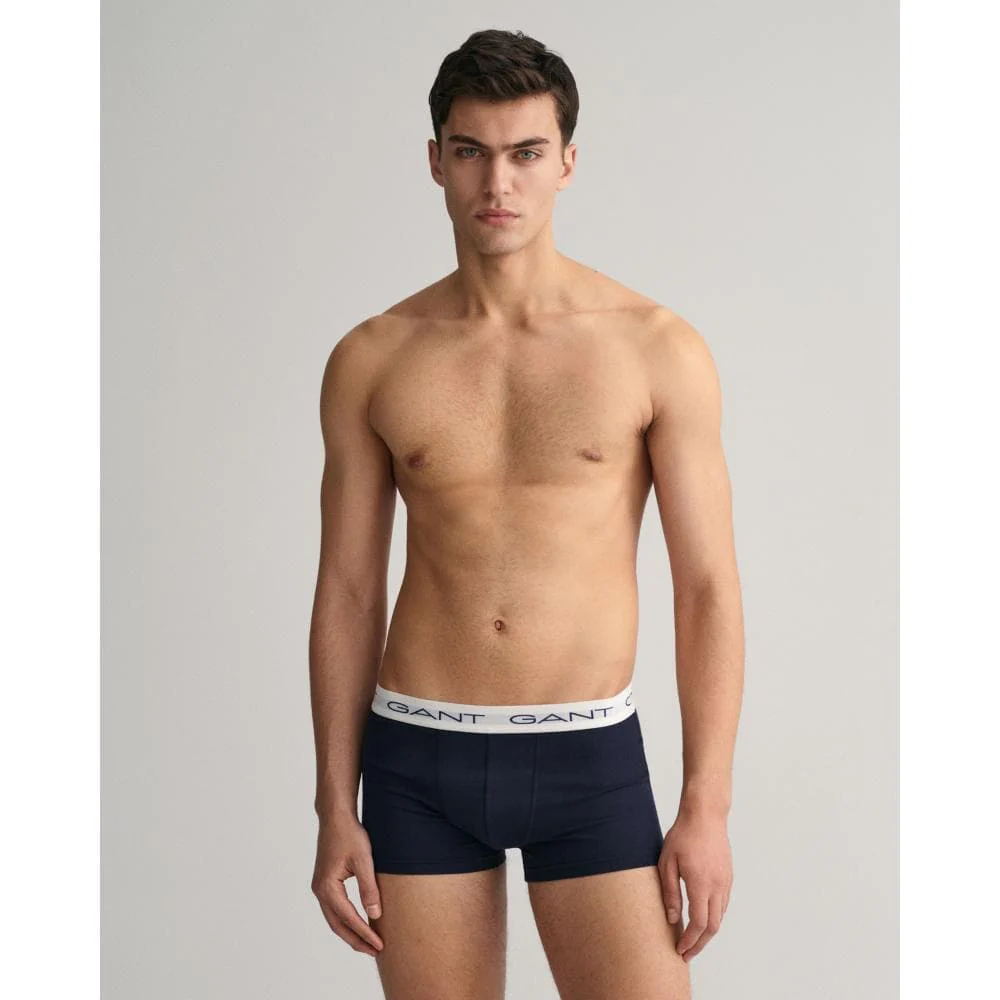GANT 3-Pack Mens Cotton Jersey Trunks - 105 Multicolor - Image 4