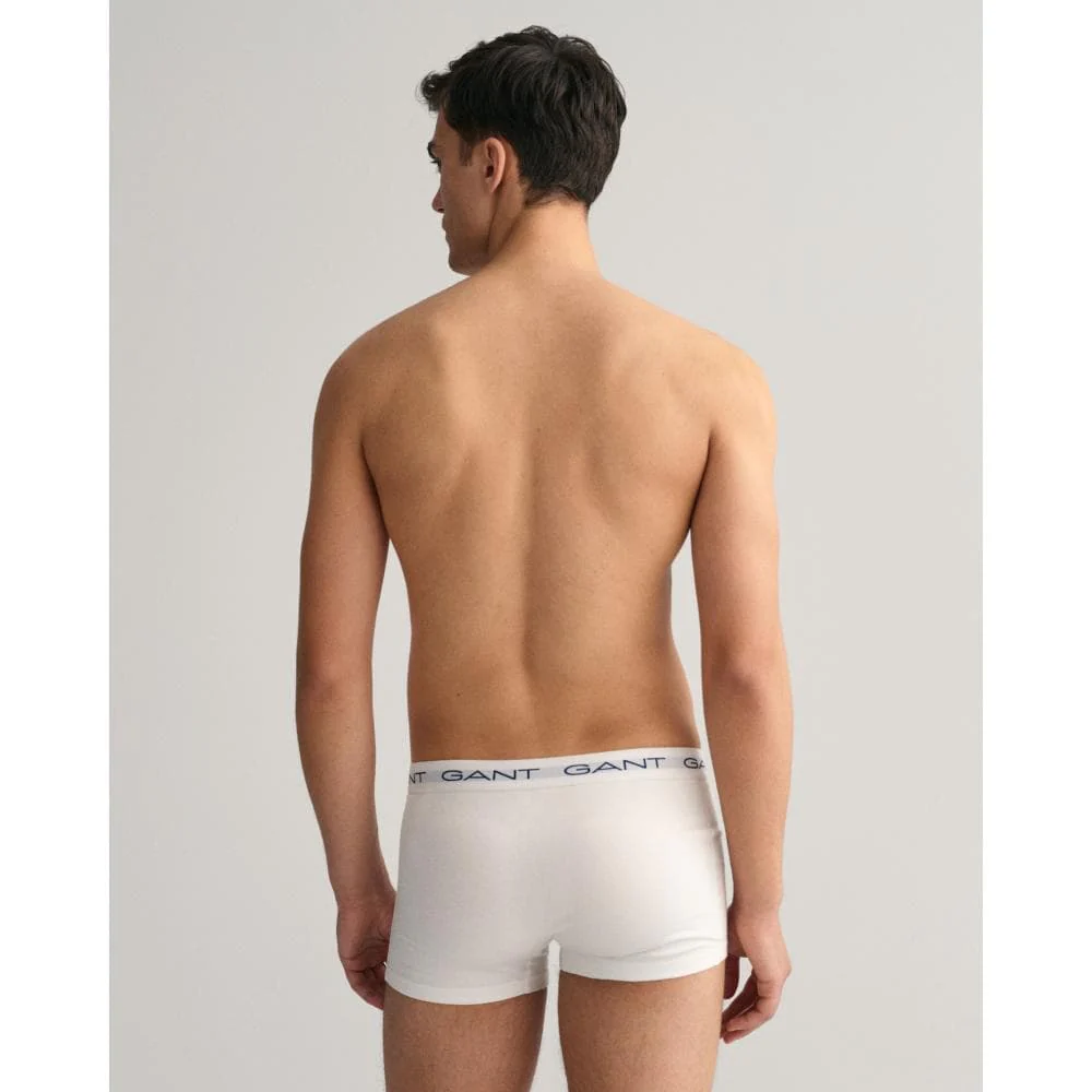 GANT 3-Pack Mens Cotton Jersey Trunks - 110 White - Image 4