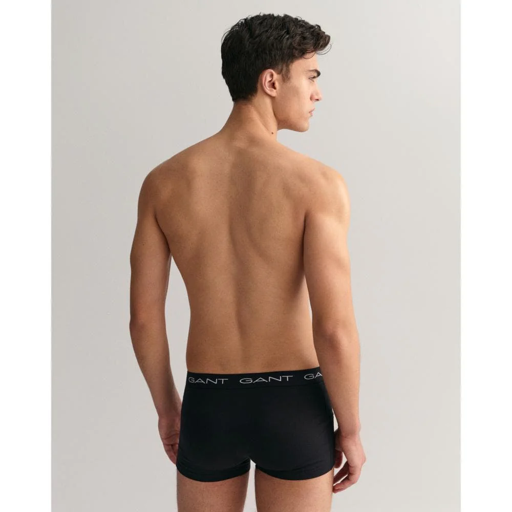 GANT 3-Pack Mens Cotton Jersey Trunks - 5 Black - Image 4