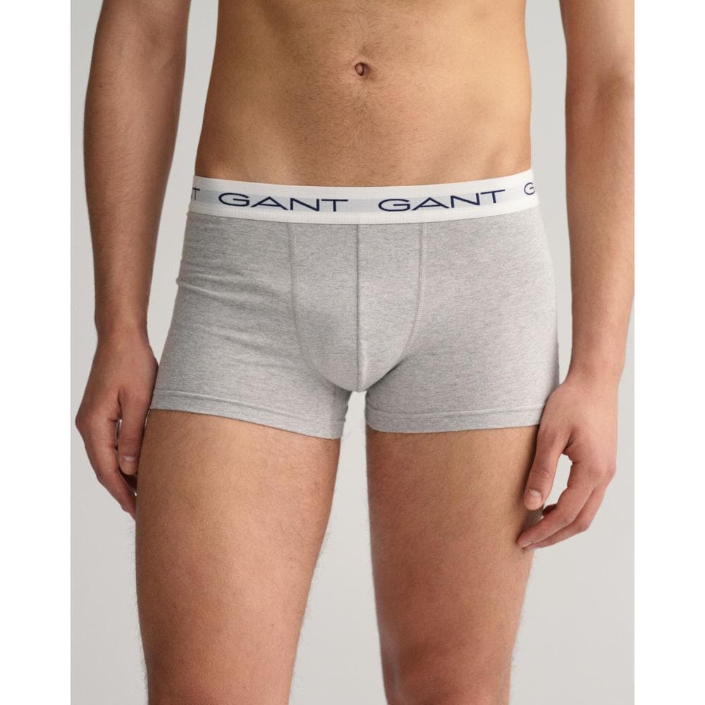 GANT 3-Pack Mens Cotton Jersey Trunks - 93 Grey Melange - Image 2