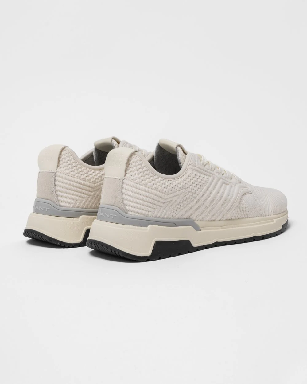 GANT Jeuton Mens Knit Trainers - G20 Off White - Image 2