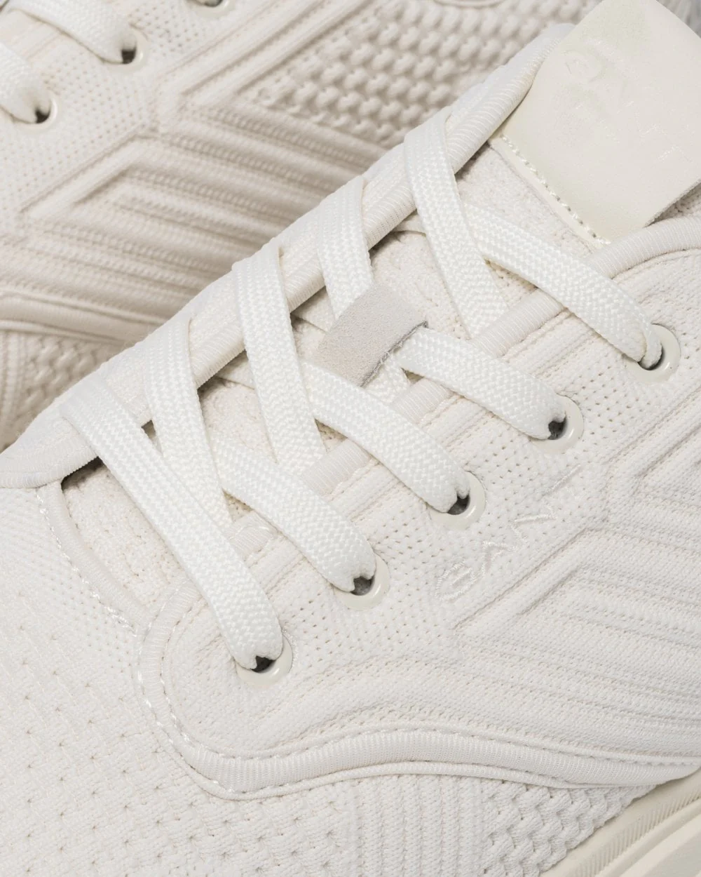 GANT Jeuton Mens Knit Trainers - G20 Off White - Image 5