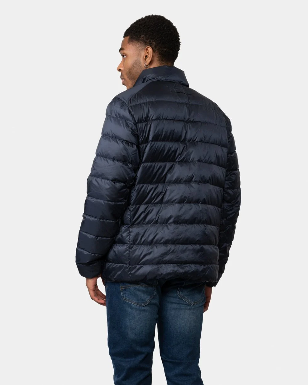 GANT Light Mens Down Jacket - 433 Evening Blue - Image 5
