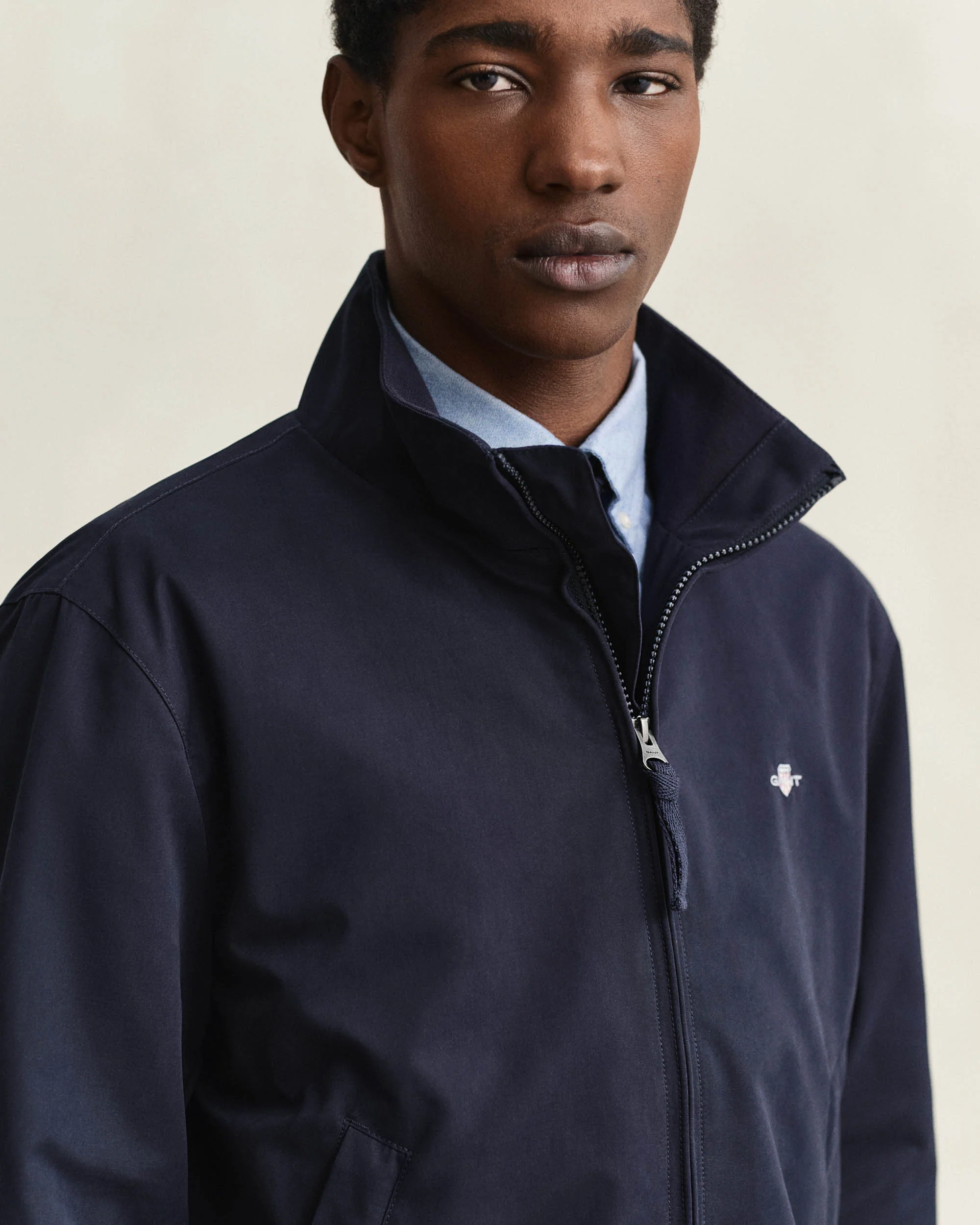 GANT Lightweight Mens Hampshire Jacket - 433 Evening Blue - Image 2