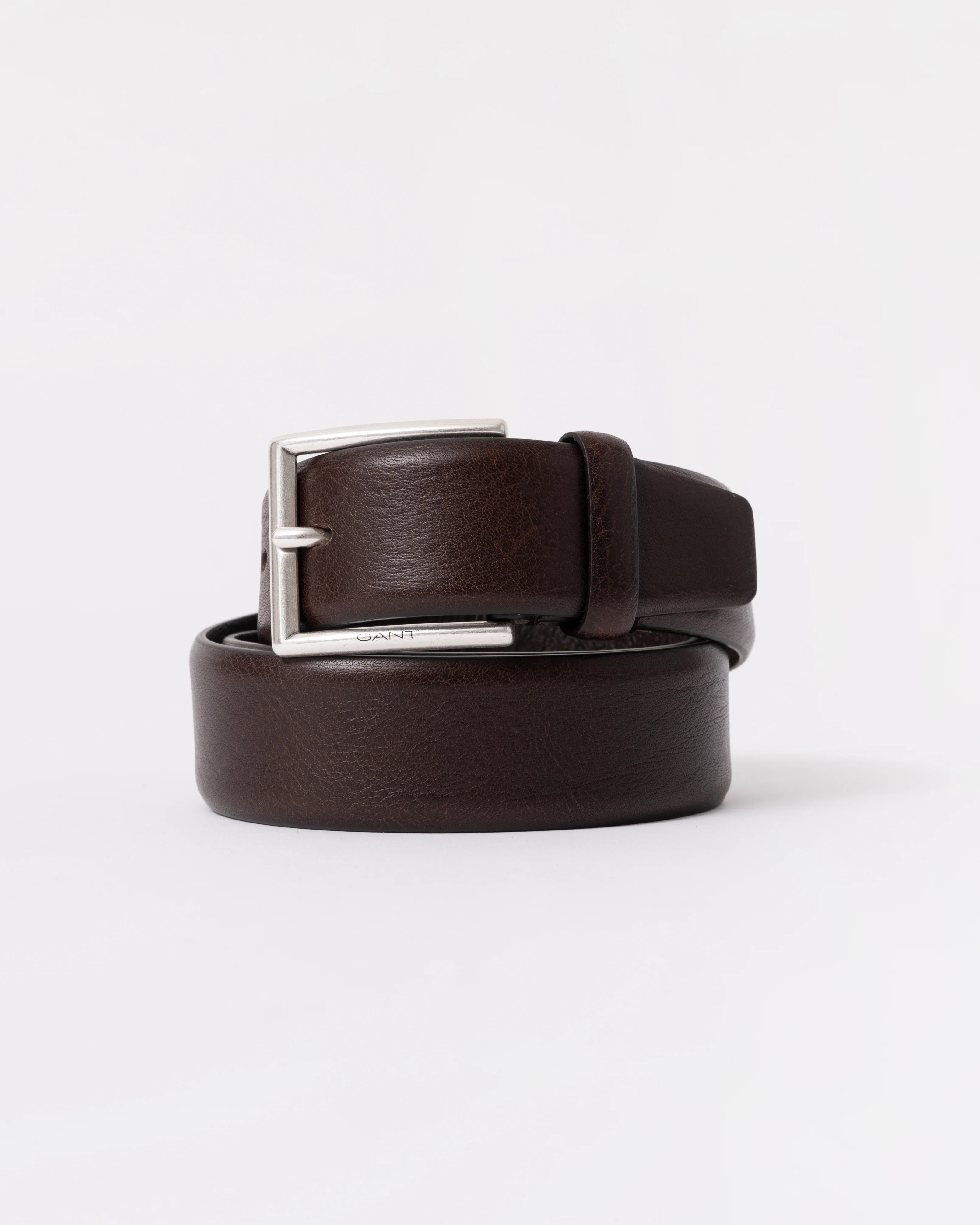 GANT Mens Classic Cow Leather Belt - 274 Rich Brown - Image 2