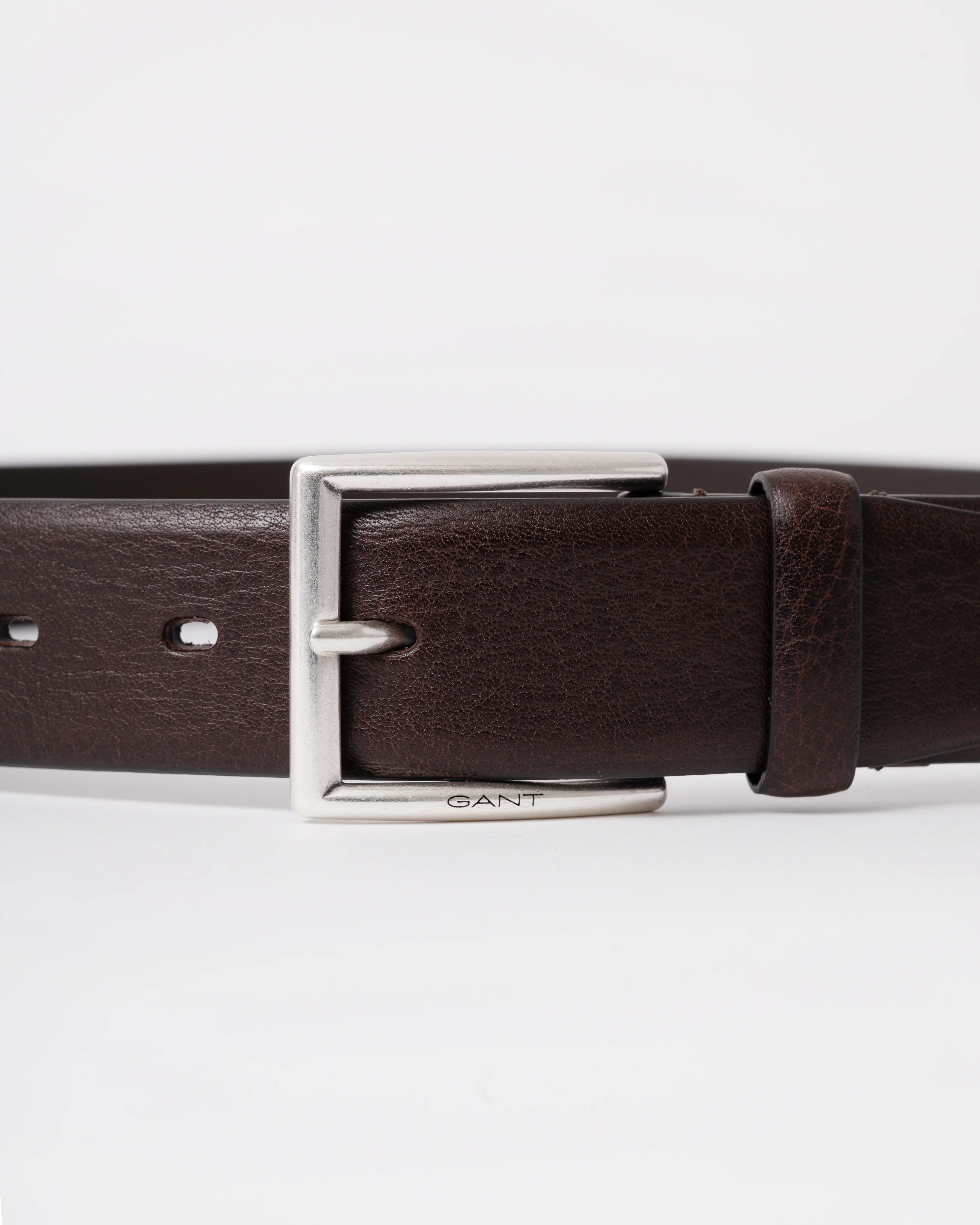 GANT Mens Classic Cow Leather Belt - 274 Rich Brown - Image 3