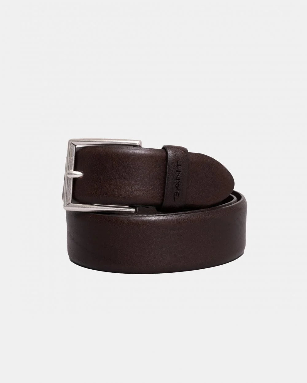 GANT Mens Classic Leather Belt - 274 Rich Brown - Image 4