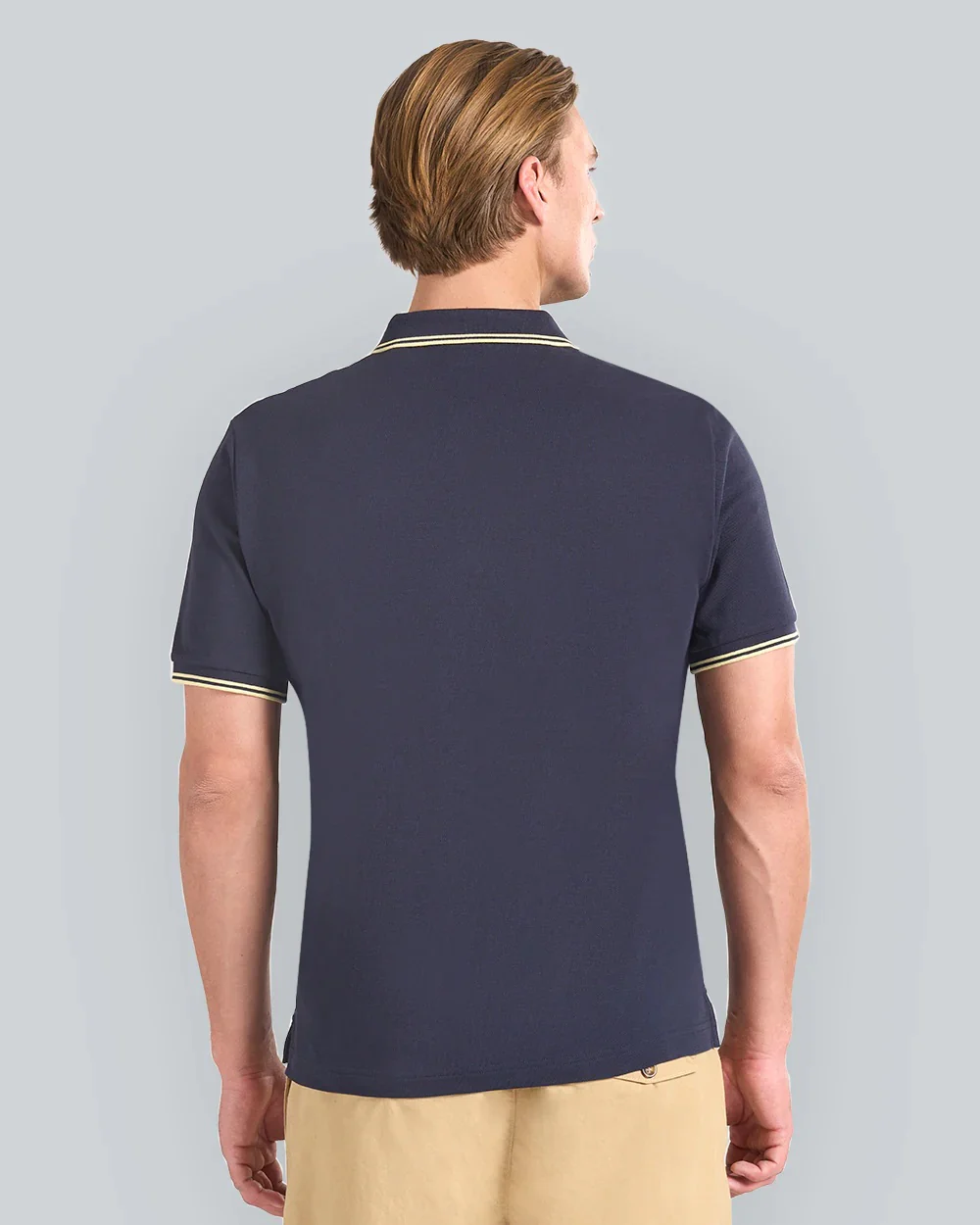 GANT Mens Contrast Tipping Polo 433 Evening Blue - Image 2