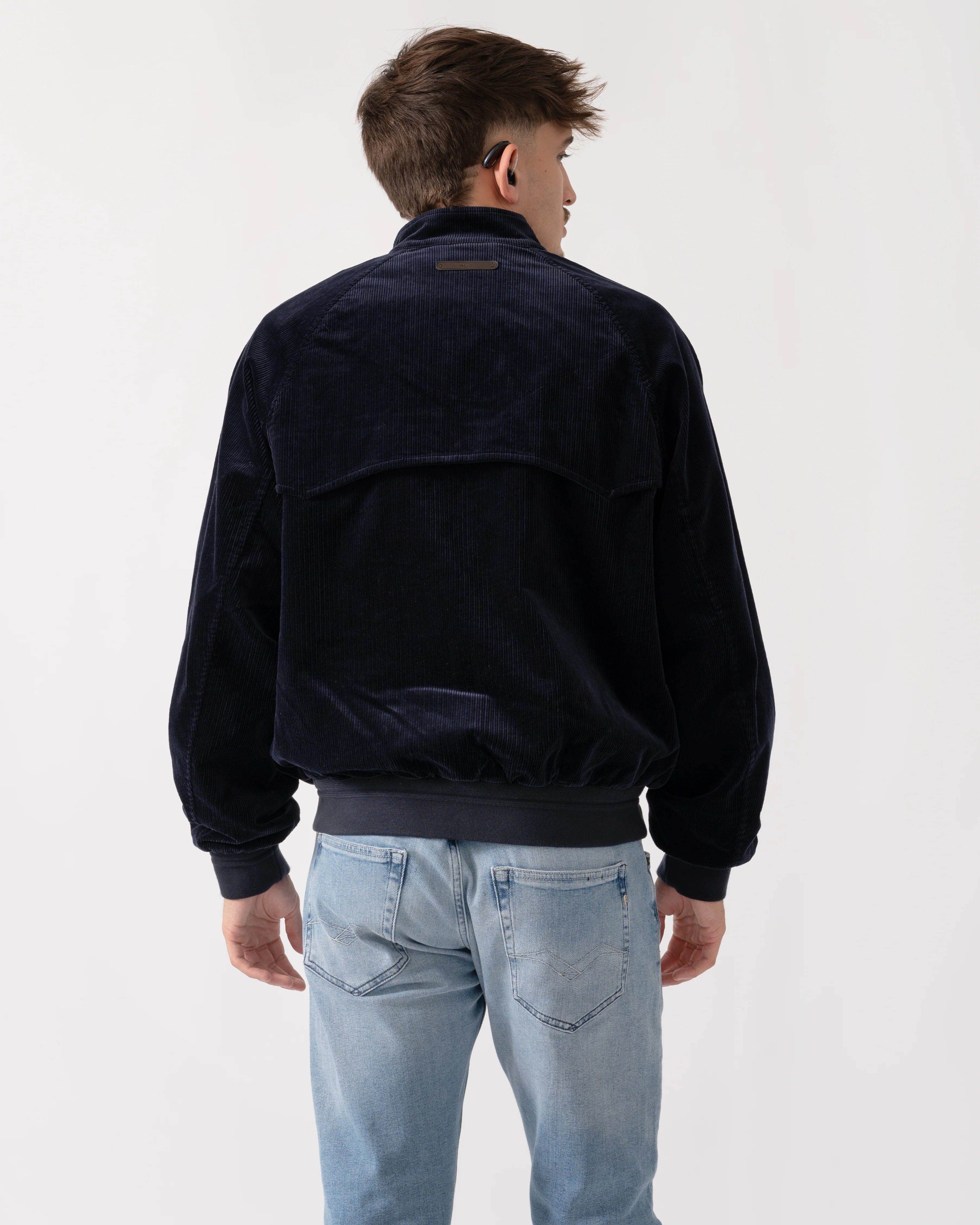 GANT Mens Cord Harrington Jacket - 433 Evening Blue - Image 5