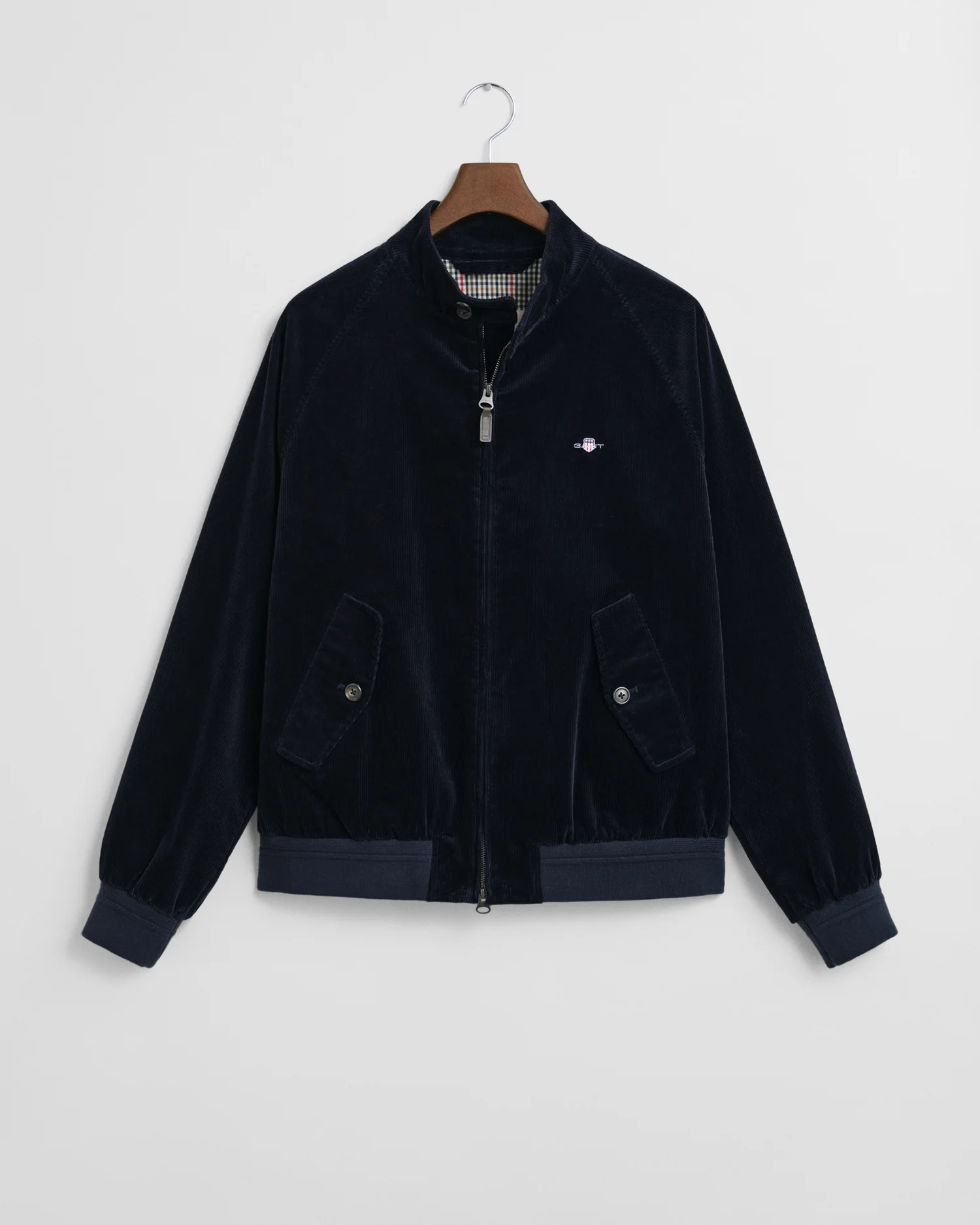 GANT Mens Cord Harrington Jacket - 433 Evening Blue - Image 6