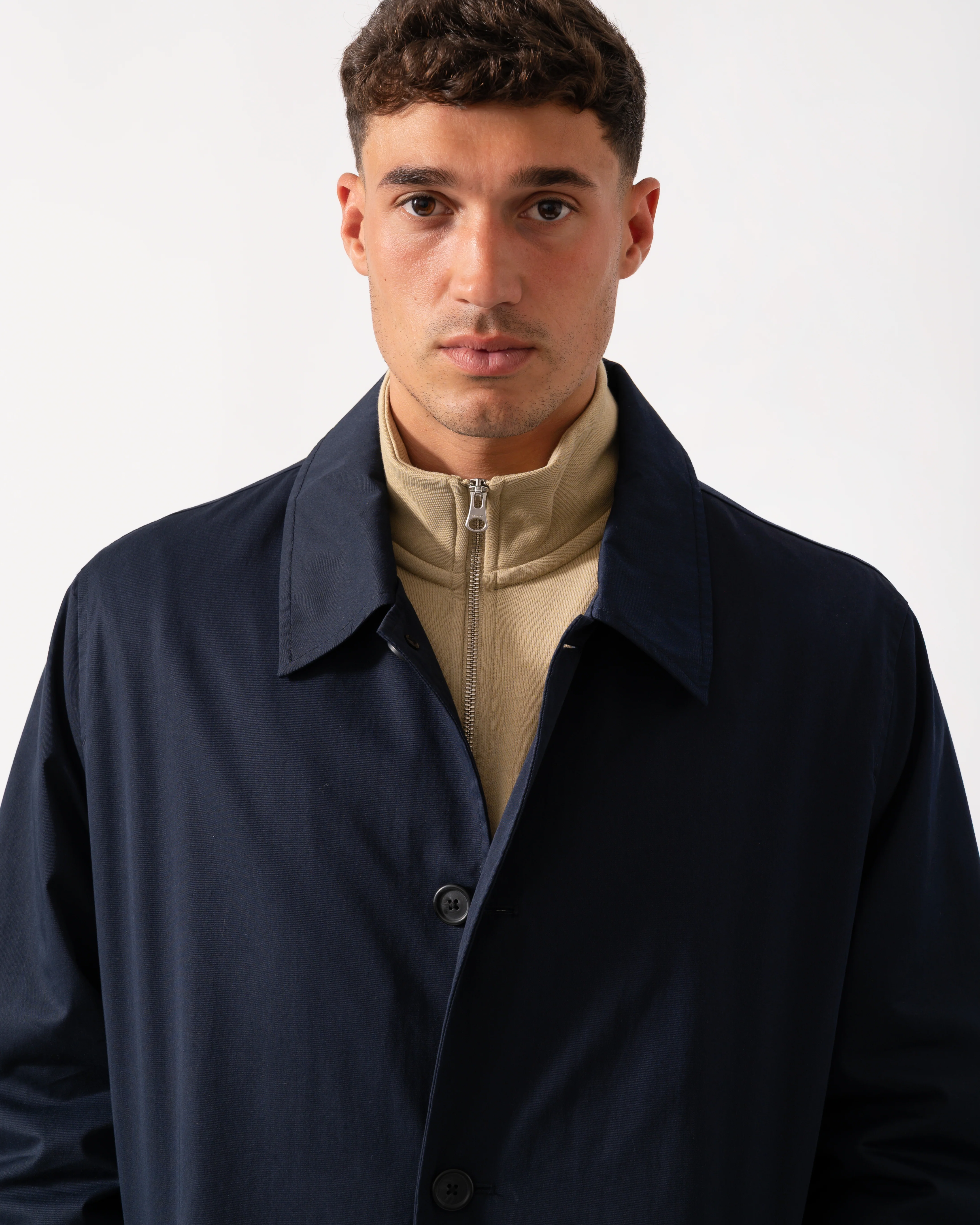 GANT Mens Cotton Car Coat - 433 Evening Blue - Image 5