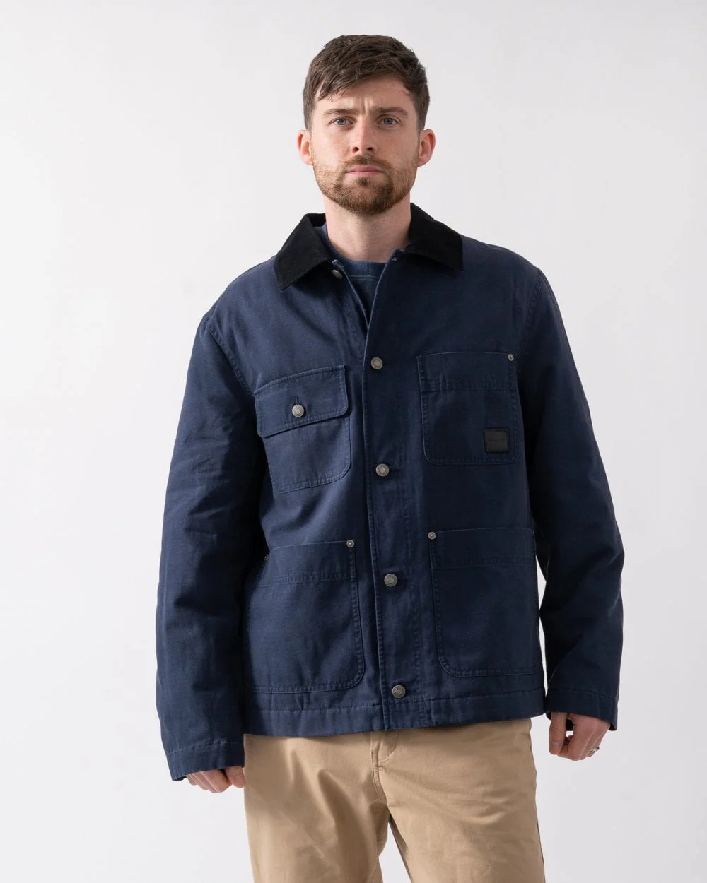 GANT Mens Cotton Work Jacket - 410 Marine - Image 2