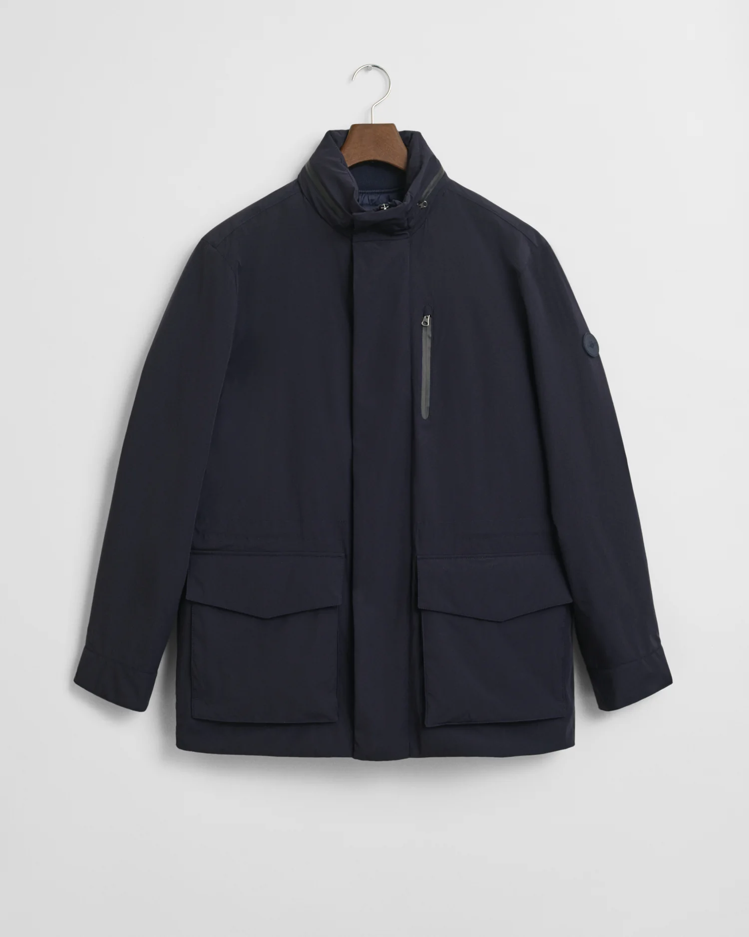 GANT Mens Double Mid Length Jacket - 433 Evening Blue - Image 5