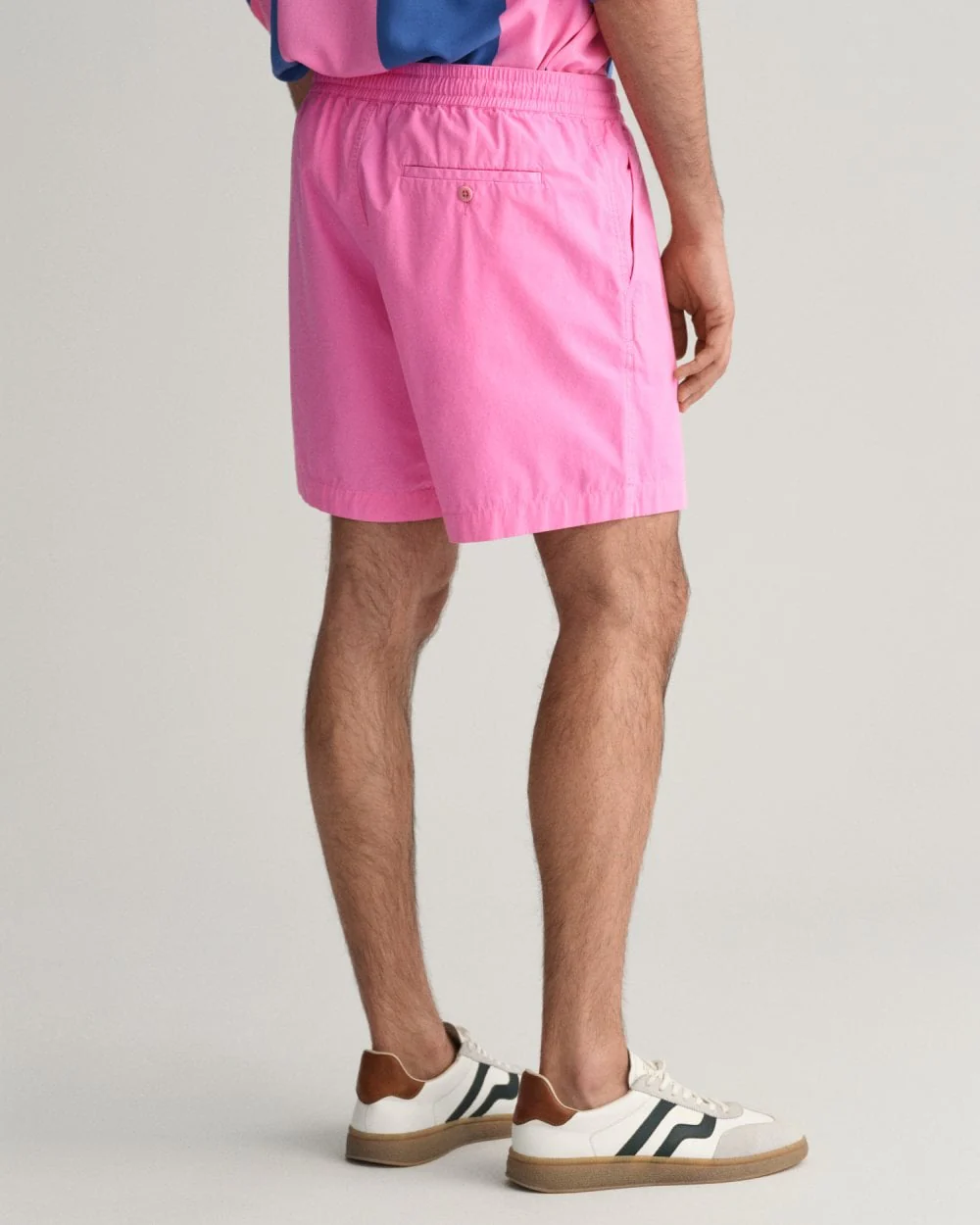 GANT Mens Drawcord Cotton Shorts - 649 Clear Pink - Image 4