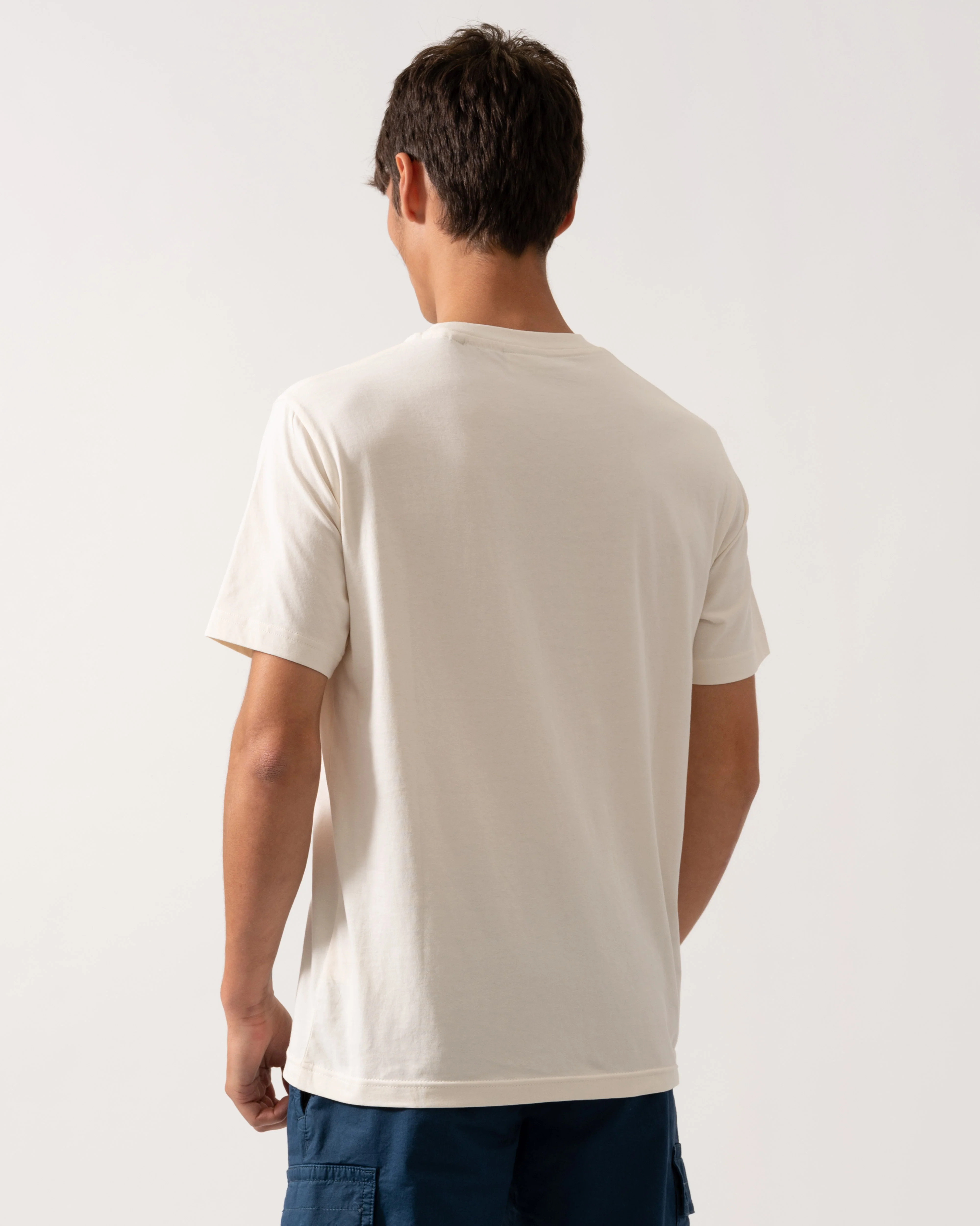 GANT Mens Graphic T-Shirt - 130 Cream - Image 4