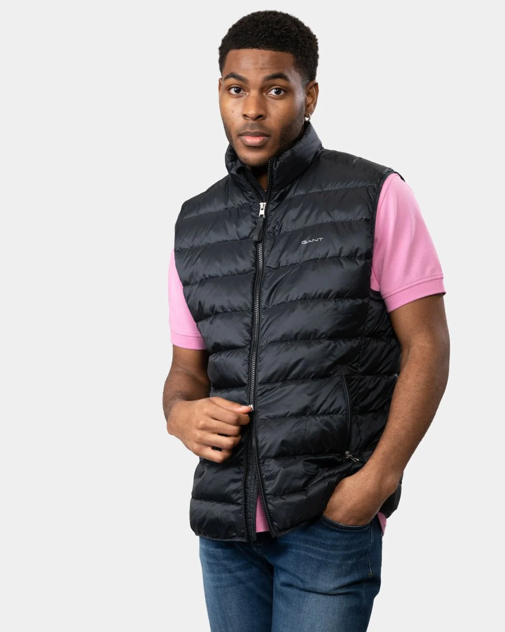 GANT Mens Light Down Gilet - 5 Black
