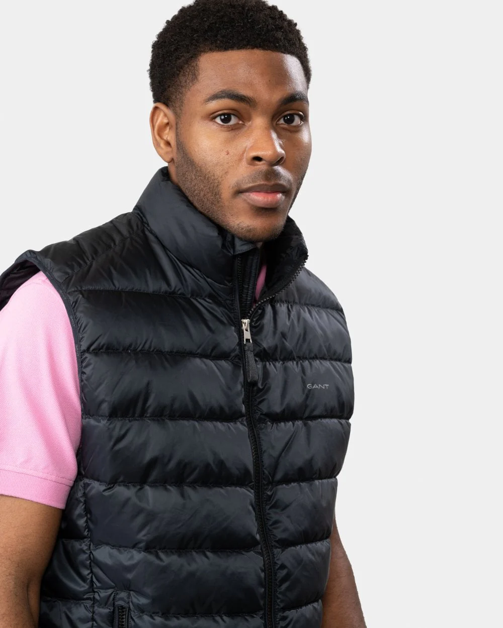 GANT Mens Light Down Gilet - 5 Black - Image 2