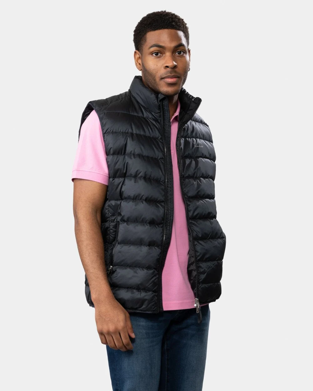 GANT Mens Light Down Gilet - 5 Black - Image 3
