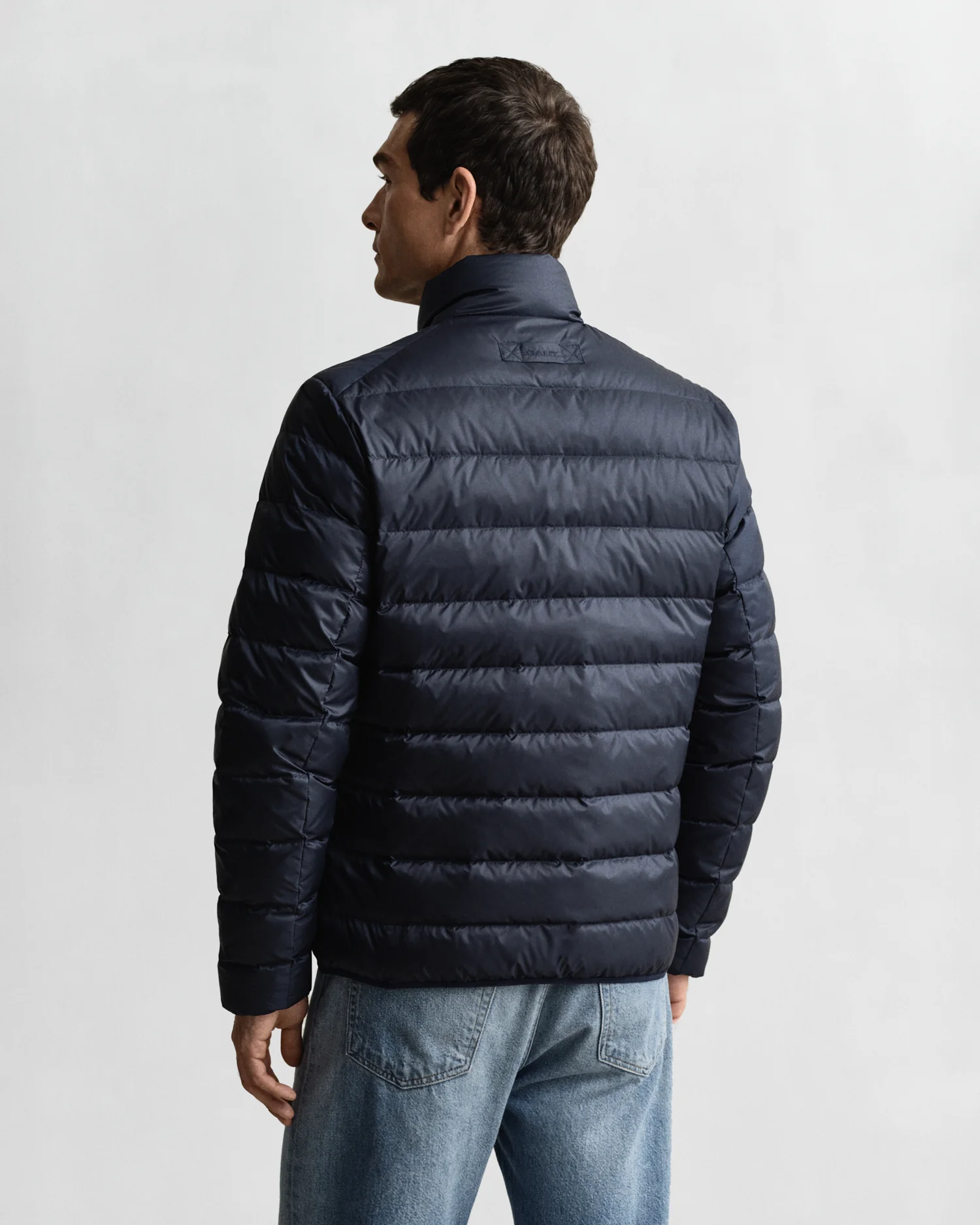 GANT Mens Light Down Padded Jacket - 433 Evening Blue - Image 4