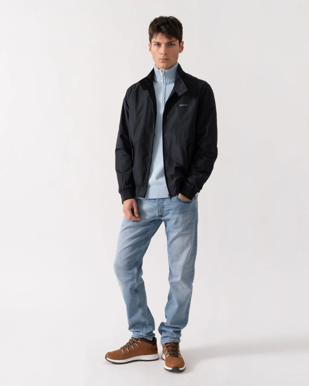 GANT Mens Lightweight Harrington Jacket - 5 Black - Image 2