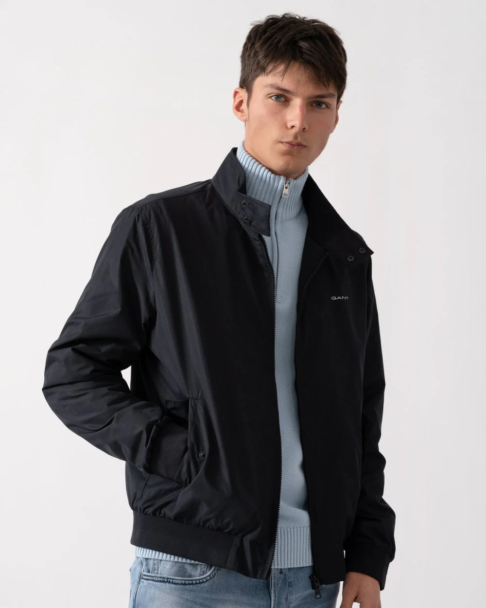 GANT Mens Lightweight Harrington Jacket - 5 Black - Image 4
