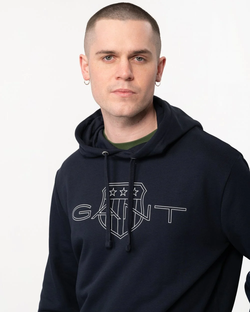 GANT Mens Logo Hoodie - Image 2