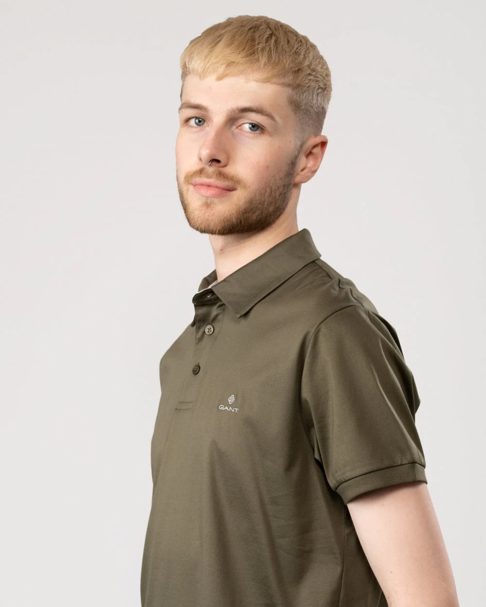 GANT Mens Mercerized Jersey Short Sleeve Rugger - 301 Racing Green - Image 4