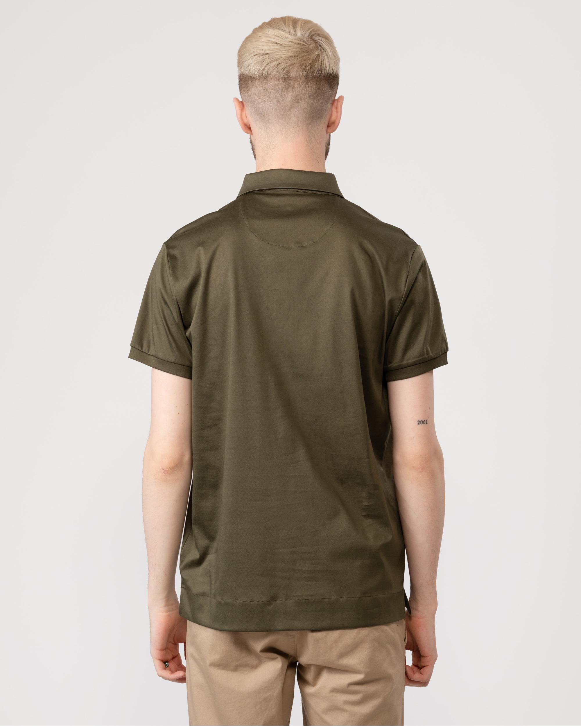 GANT Mens Mercerized Jersey Short Sleeve Rugger - 301 Racing Green - Image 5