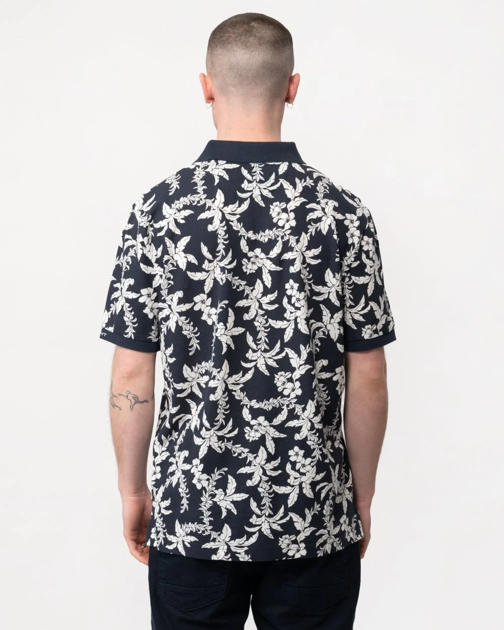 GANT Mens Palm Lei Print Short Sleeve Polo - Image 3