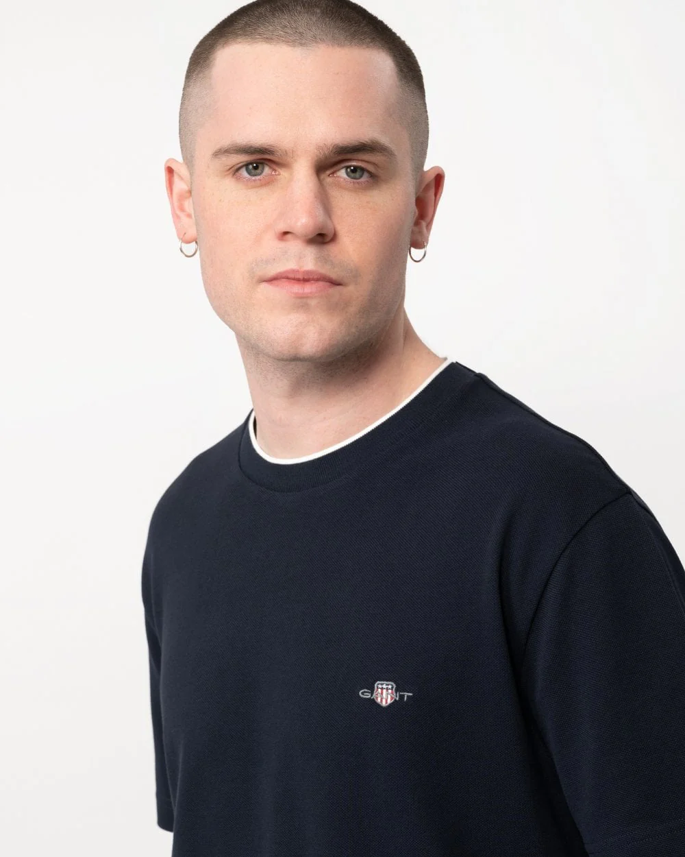 GANT Mens Pique Short Sleeve T-Shirt - Image 2