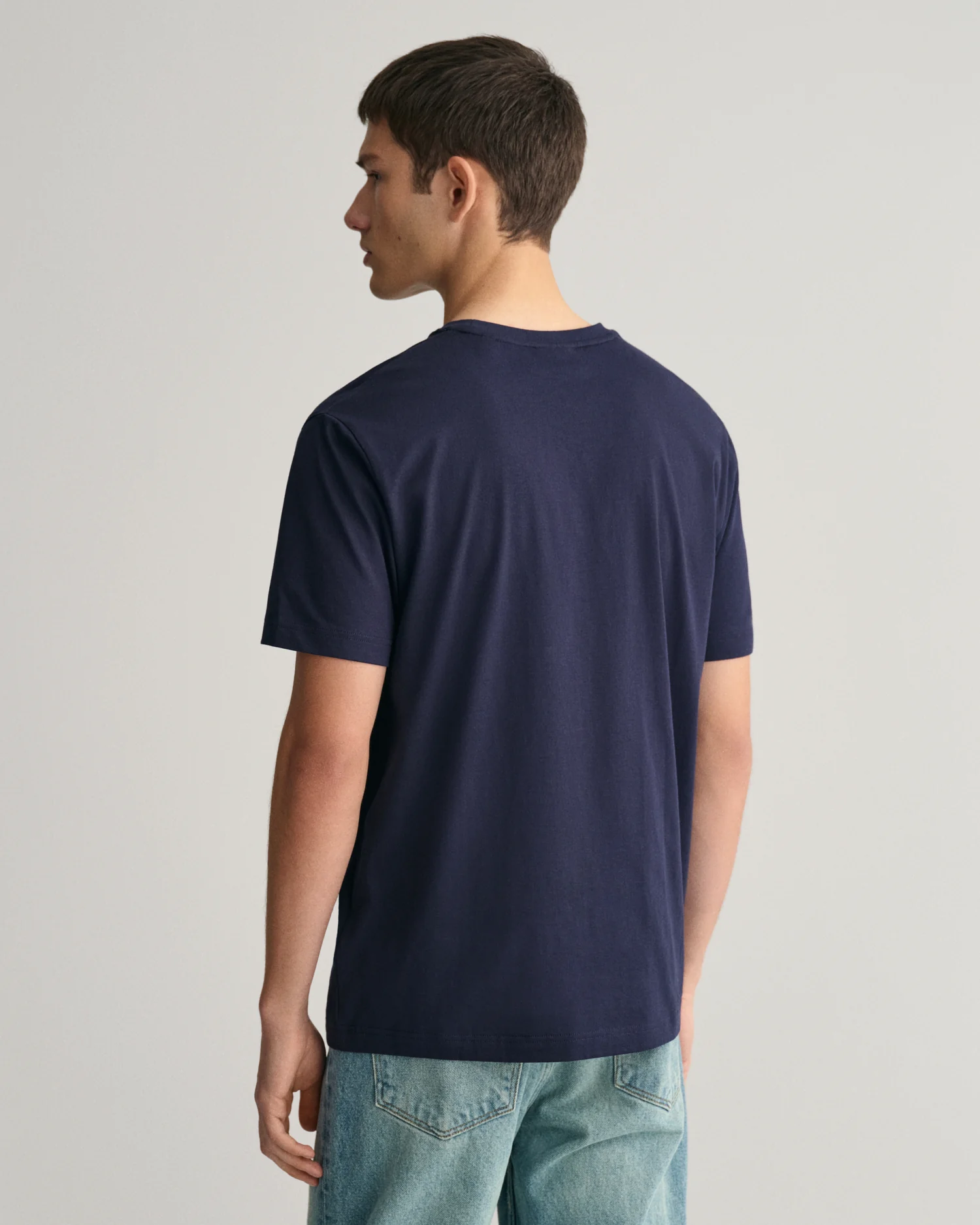GANT Mens Printed Graphic Short Sleeve T-Shirt - 433 Evening Blue - Image 4
