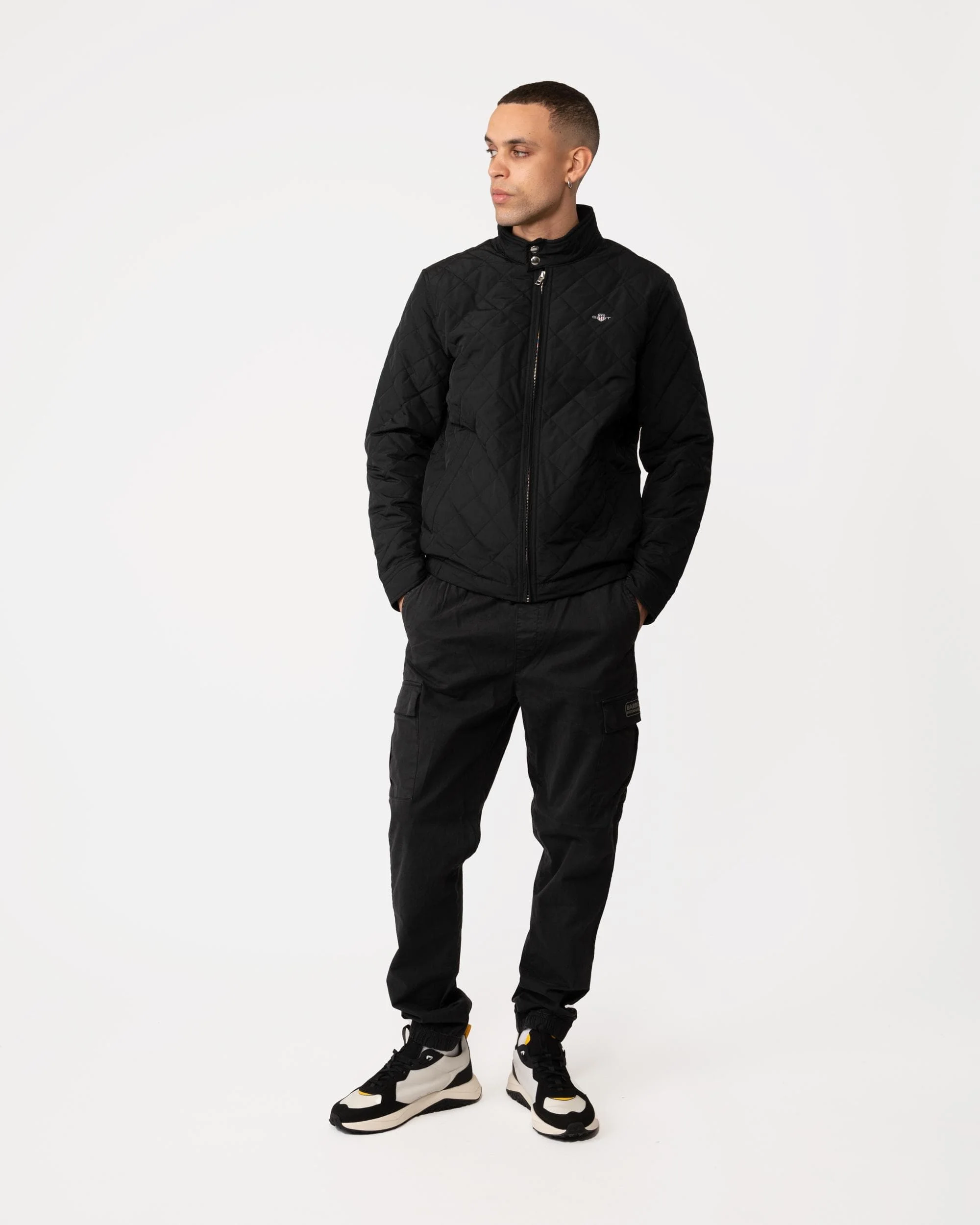 GANT Mens Quilted Windcheater Jacket - 5 Black - Image 3