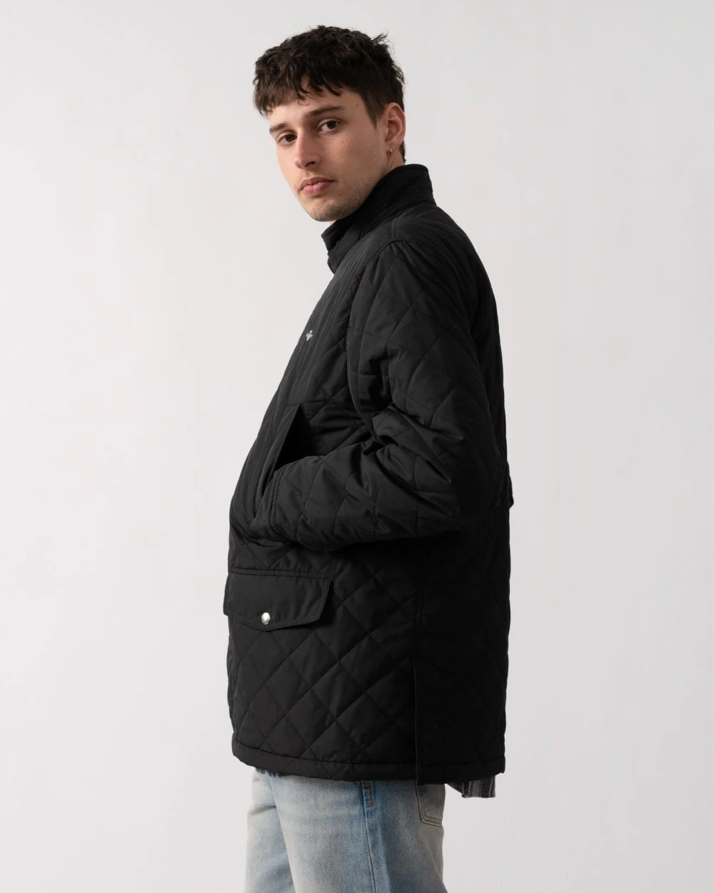 GANT Mens Quilted Windcheater Mid Jacket - 5 Black - Image 4
