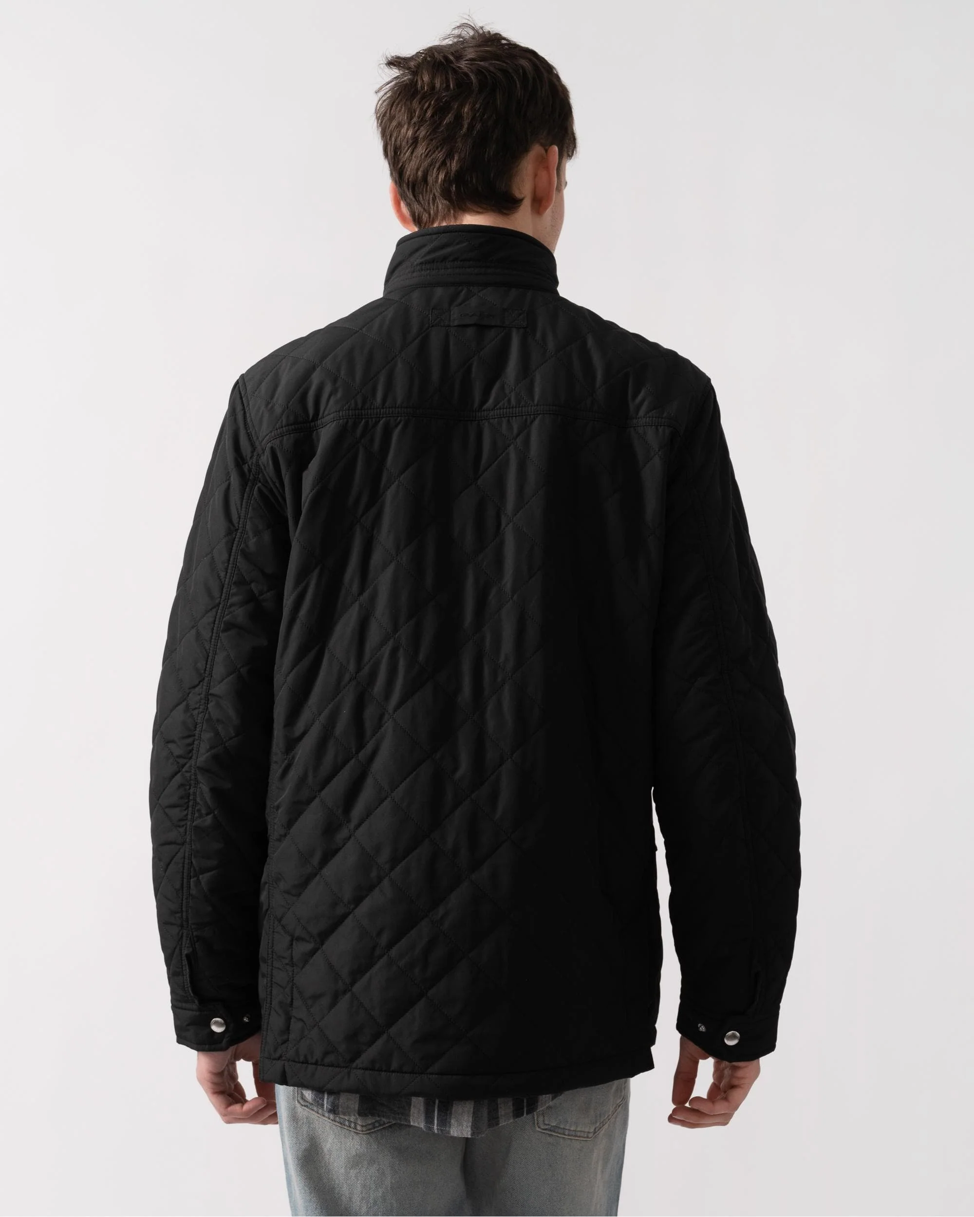 GANT Mens Quilted Windcheater Mid Jacket - 5 Black - Image 5