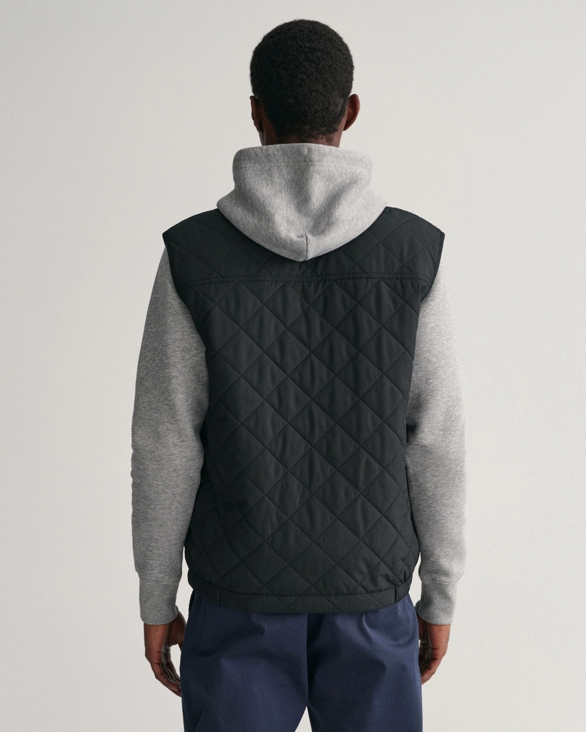 GANT Mens Quilted Windcheater Vest - 5 Black - Image 4