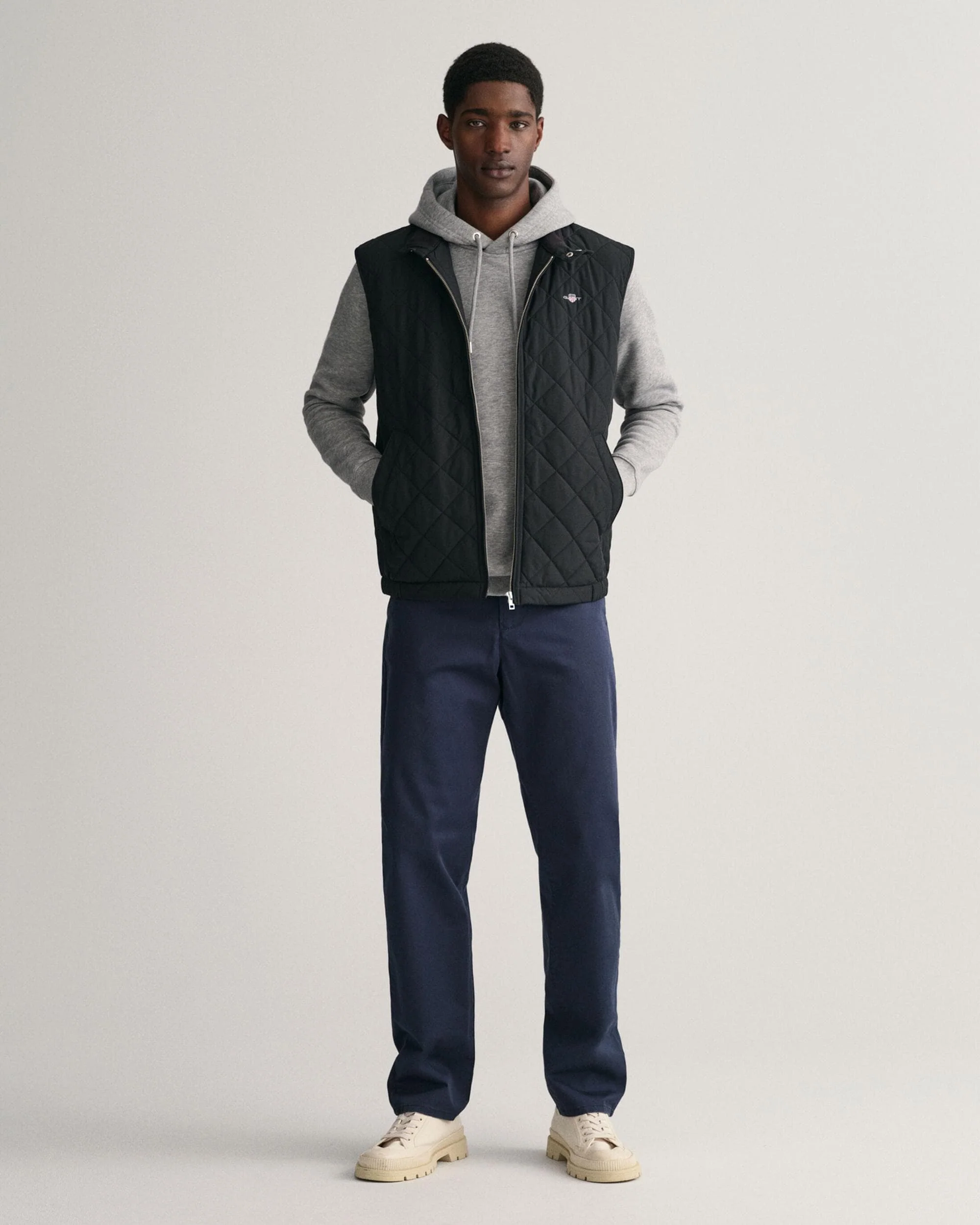 GANT Mens Quilted Windcheater Vest - 5 Black - Image 6