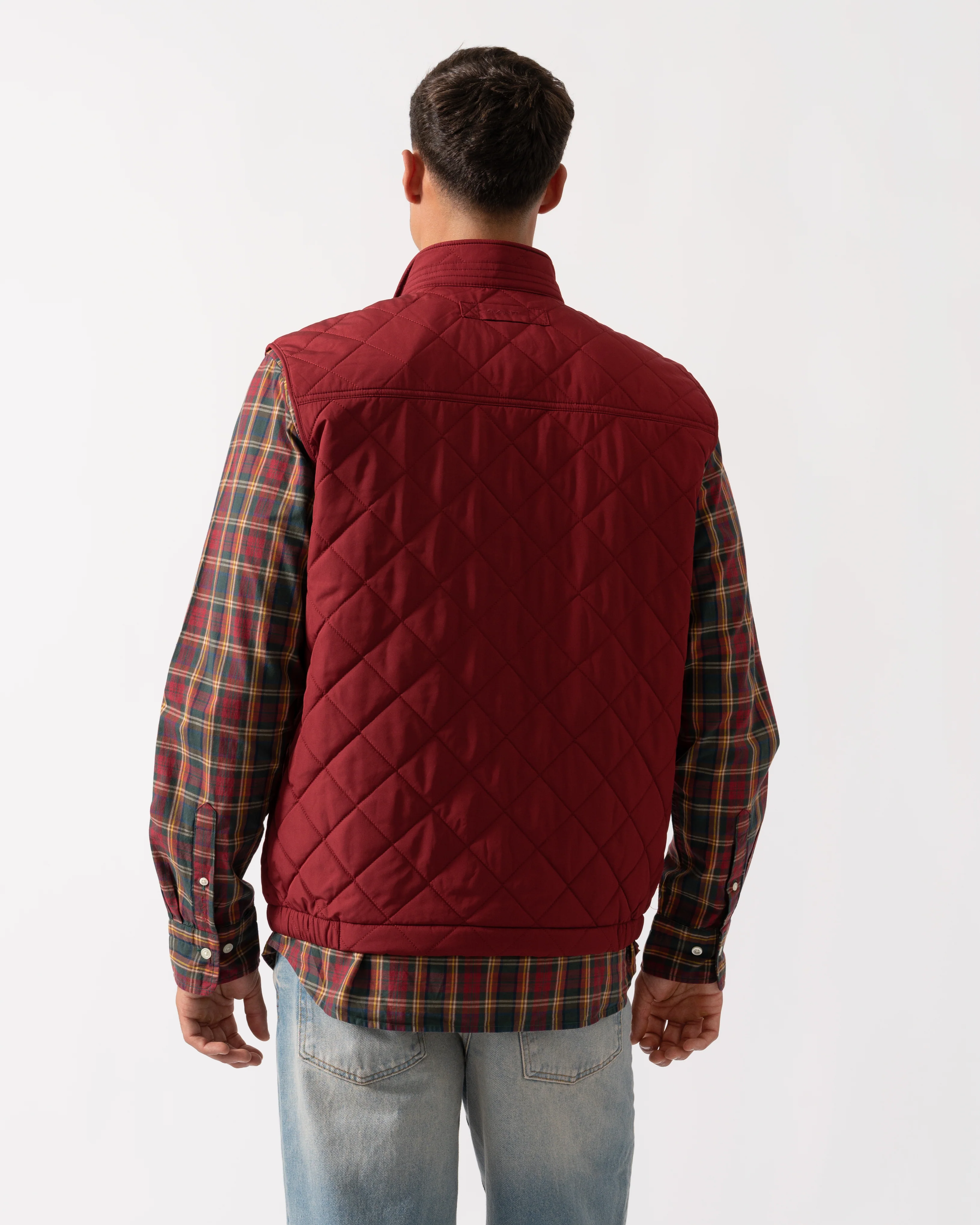 GANT Mens Quilted Windcheater Vest - 604 Plumped Red - Image 5