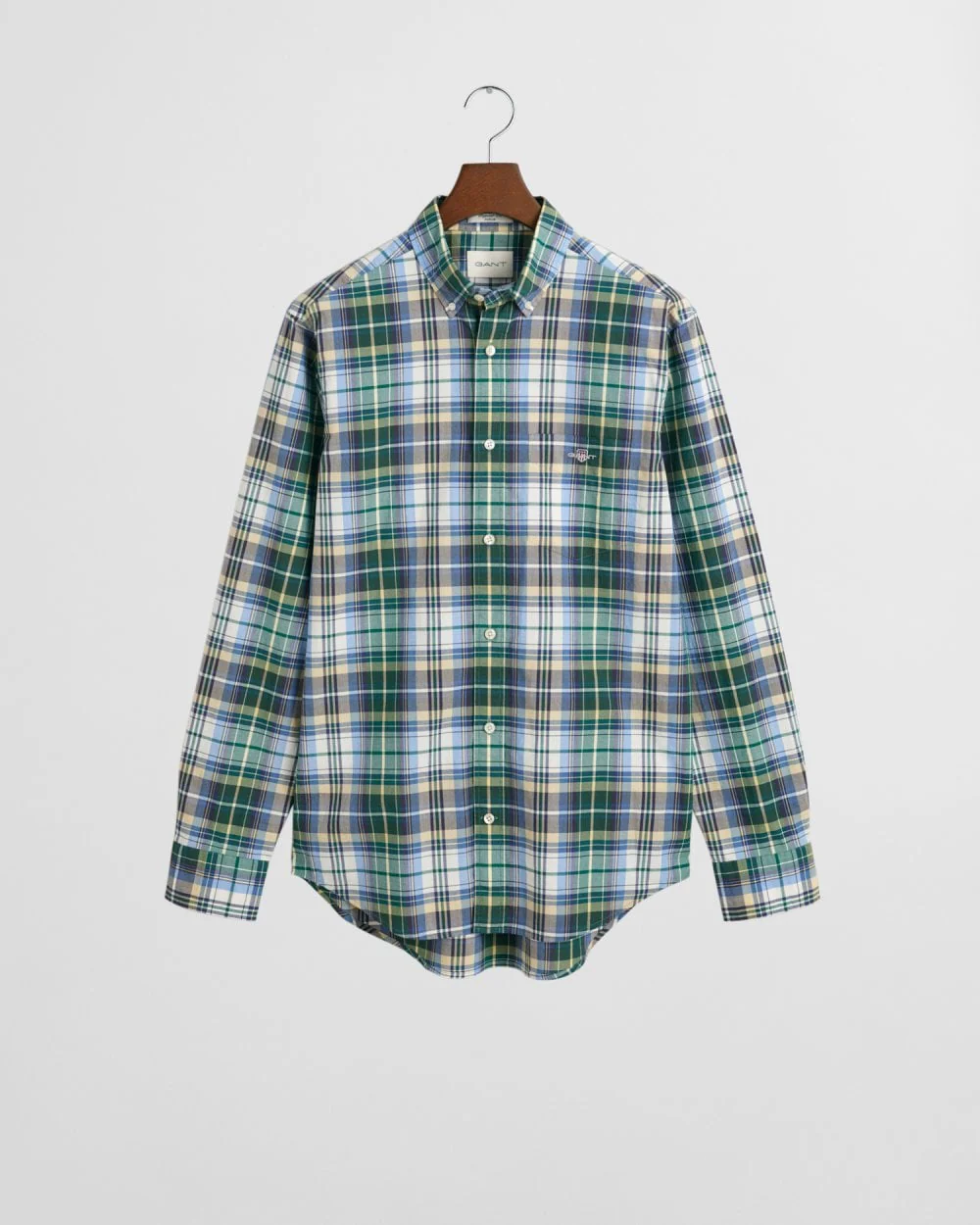 GANT Mens Reg Poplin Tartan Check Shirt - Image 5