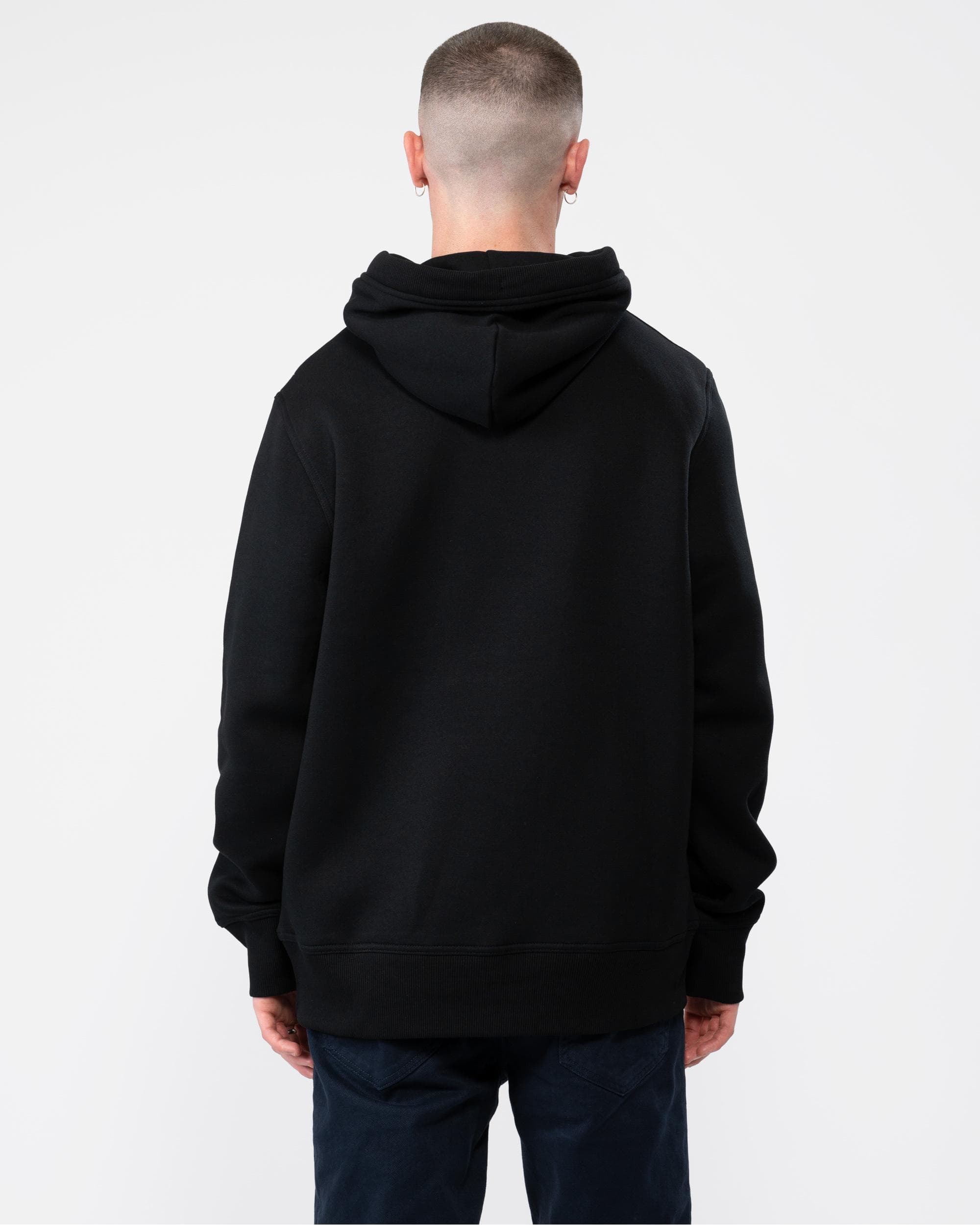 GANT Mens Regular FIt Archive Shield Pullover Hoodie - 5 Black - Image 4