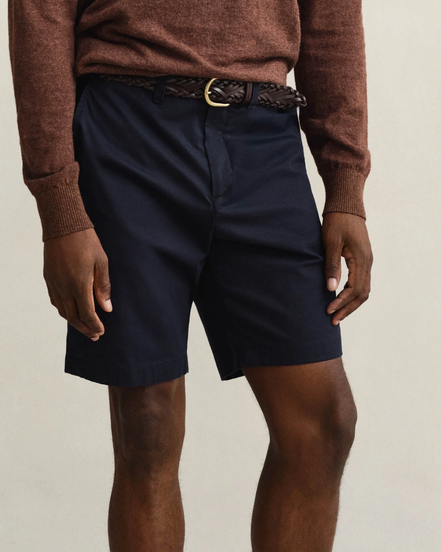 GANT Mens Regular Fit Classic Chino Shorts - 433 Evening Blue - Image 3