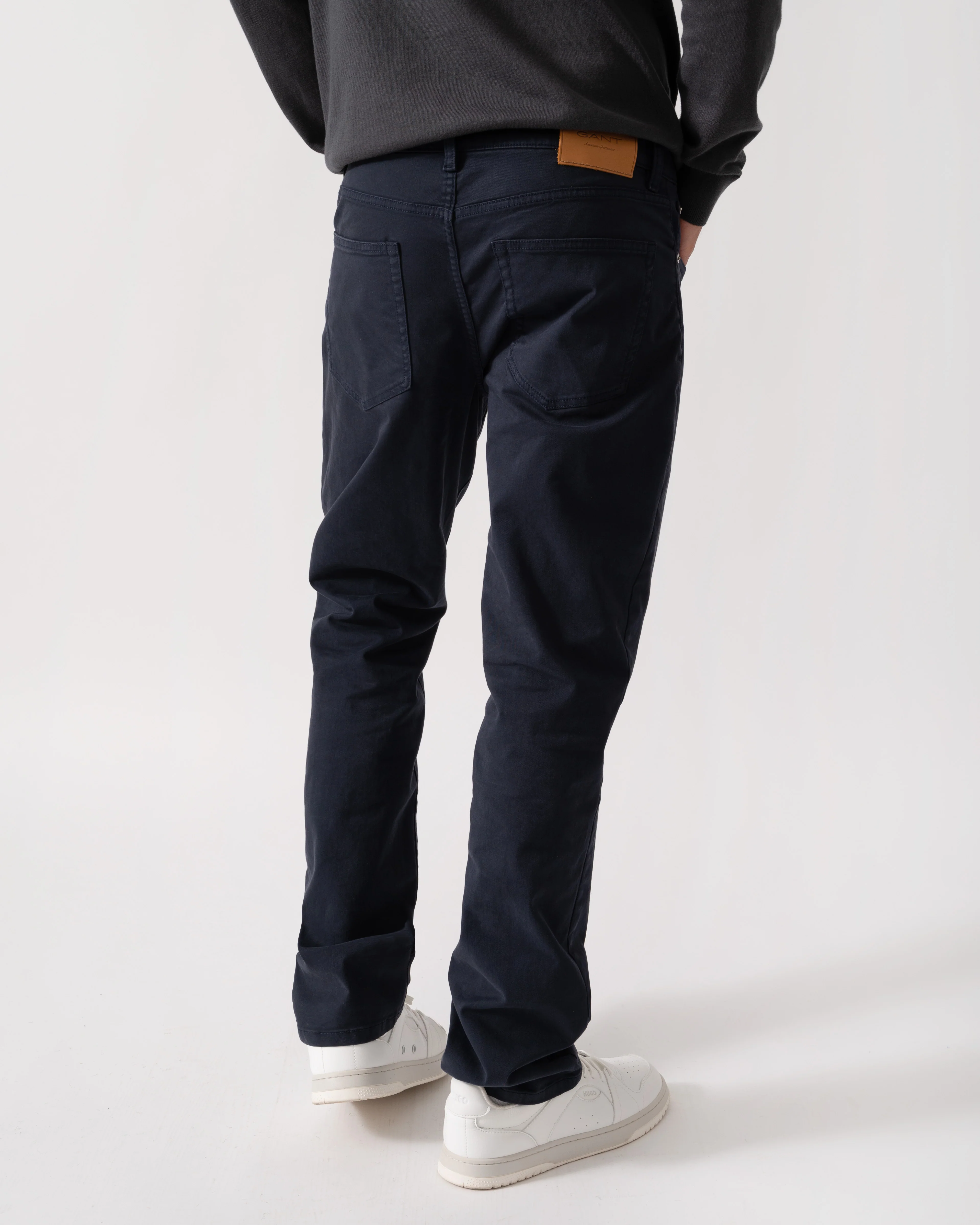 GANT Mens Regular Fit Desert Jeans - 433 Evening Blue - Image 4