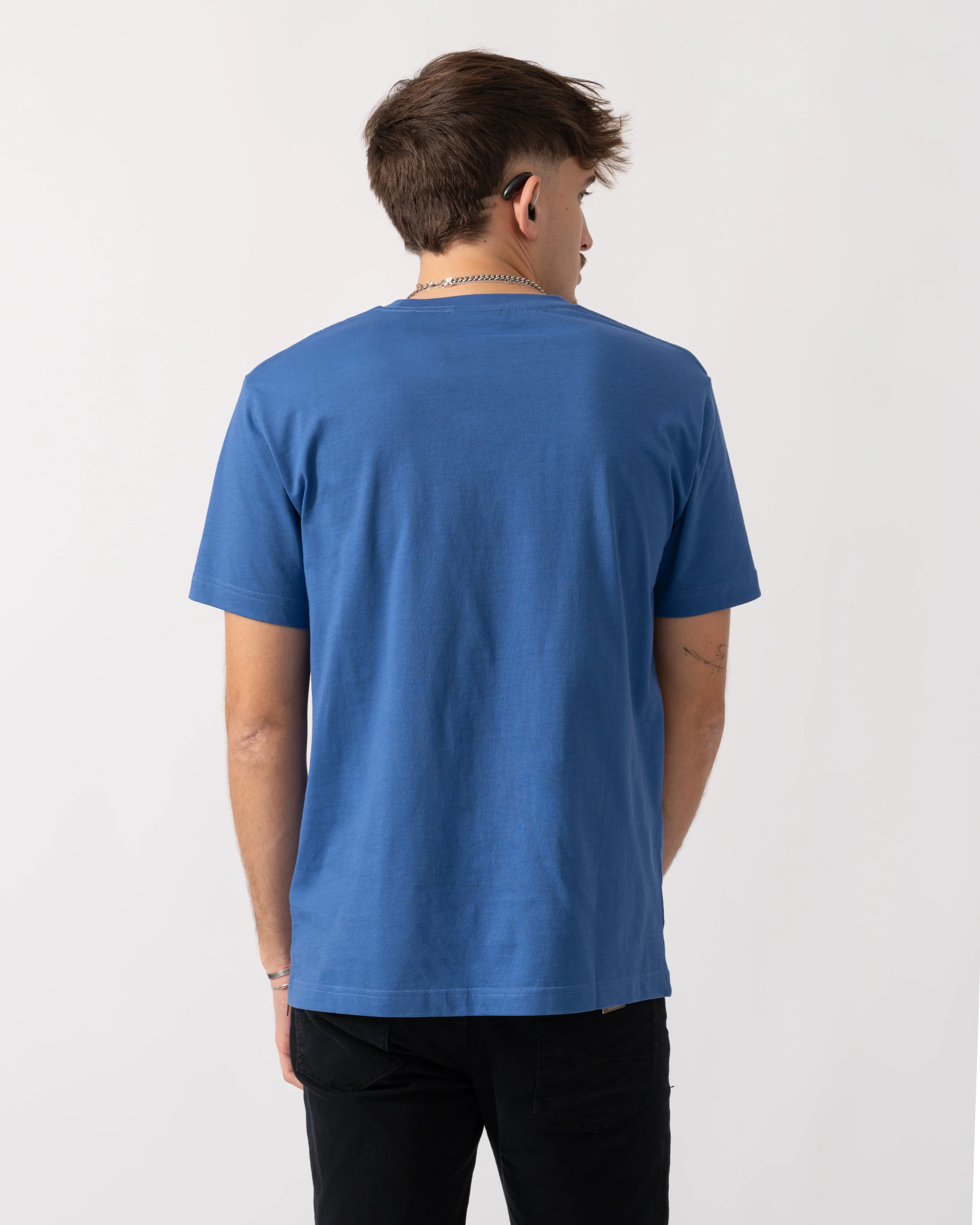 GANT Mens Regular Fit Embroidered Archive Shield T-Shirt - 407 Rich Blue - Image 4