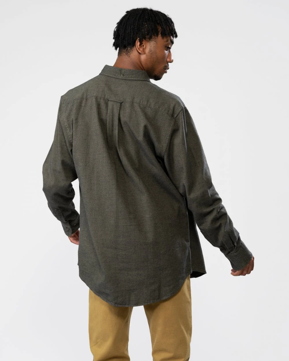 GANT Mens Regular Fit Herringbone Flannel Shirt - Image 4