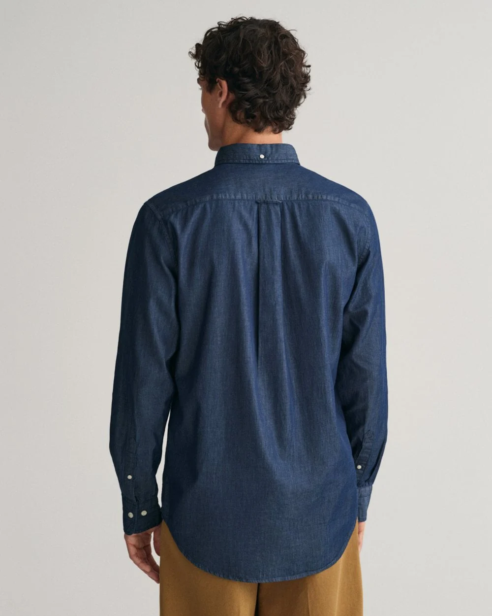 GANT Mens Regular Fit Indigo Shirt - 989 Dark Indigo - Image 3