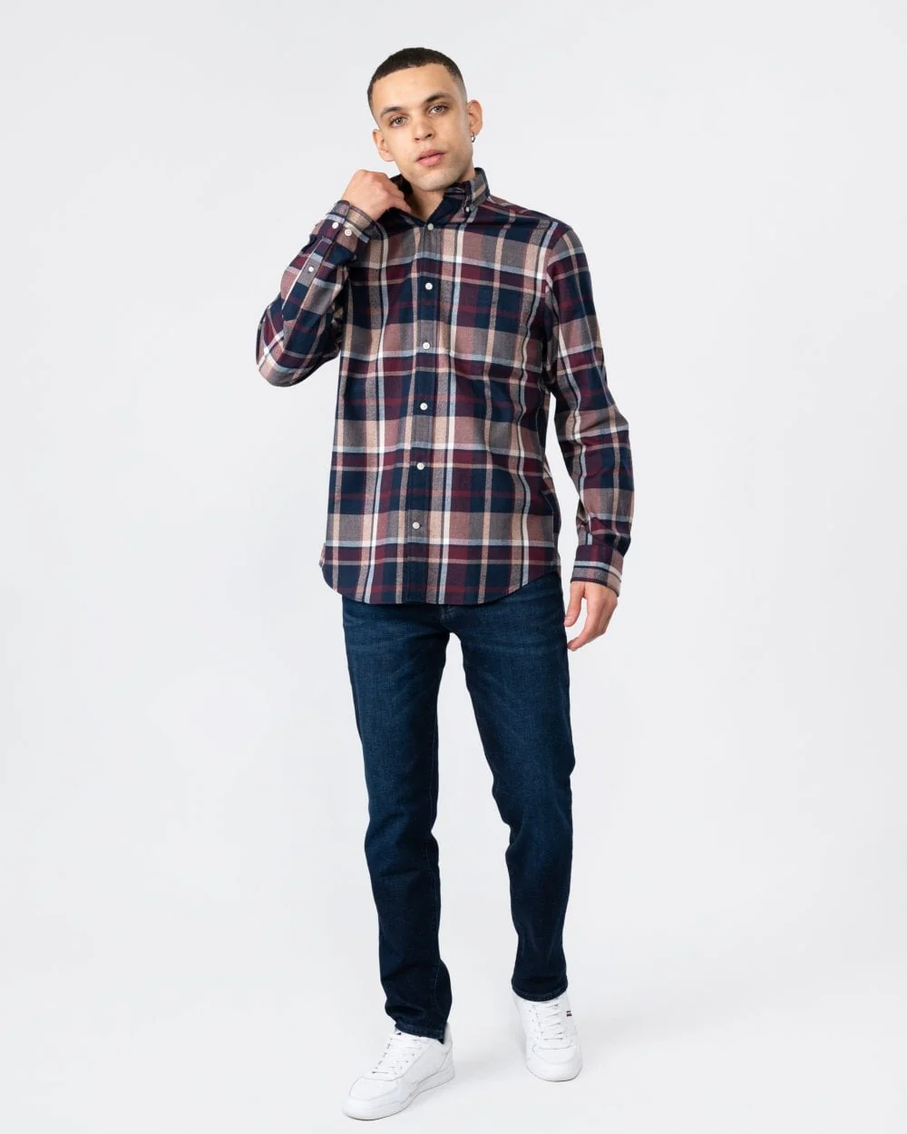 GANT Mens Regular Fit Jaspe Check Shirt - Image 3