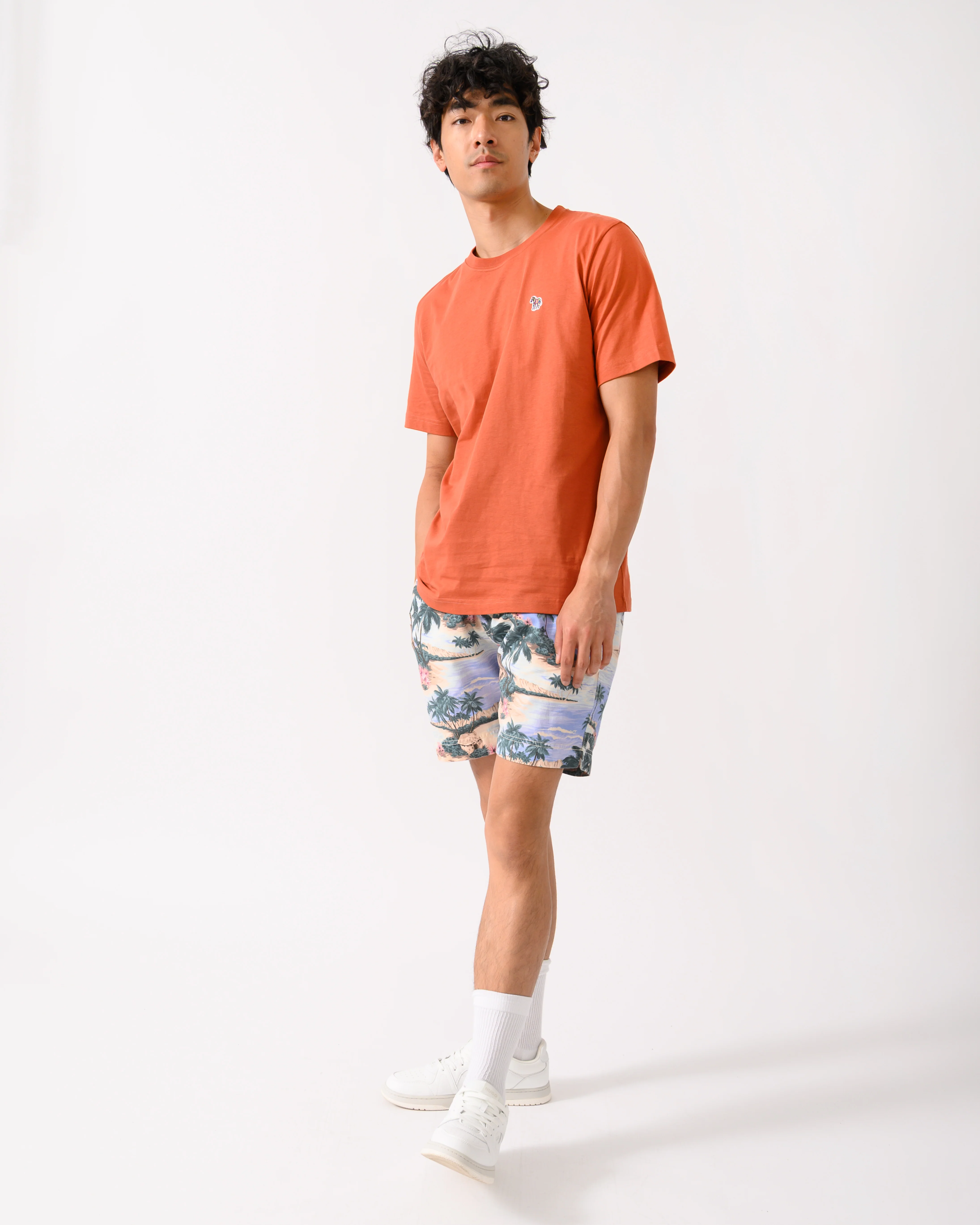 GANT Mens Regular Fit Printed Drawstring Shorts - 419 Perfect Blue - Image 2