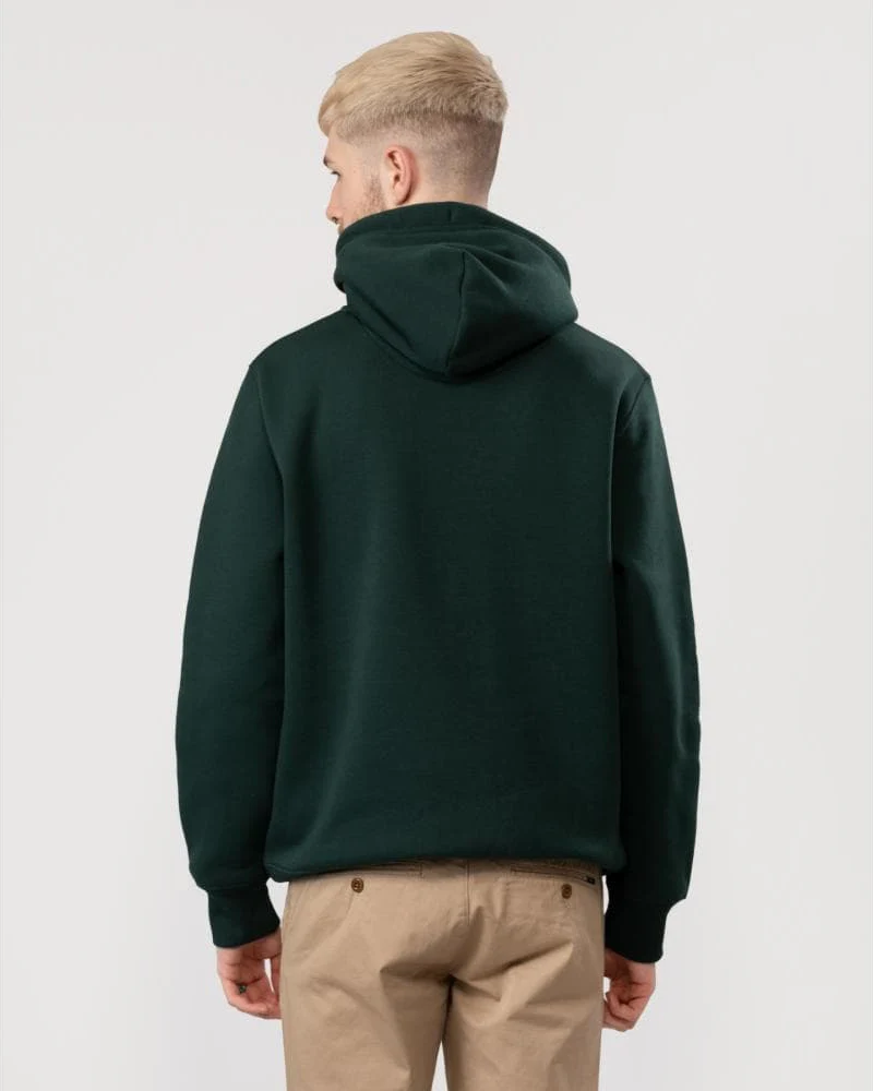 GANT Mens Regular Fit Shield Logo Pullover Hoodie - 374 Tartan Green - Image 5