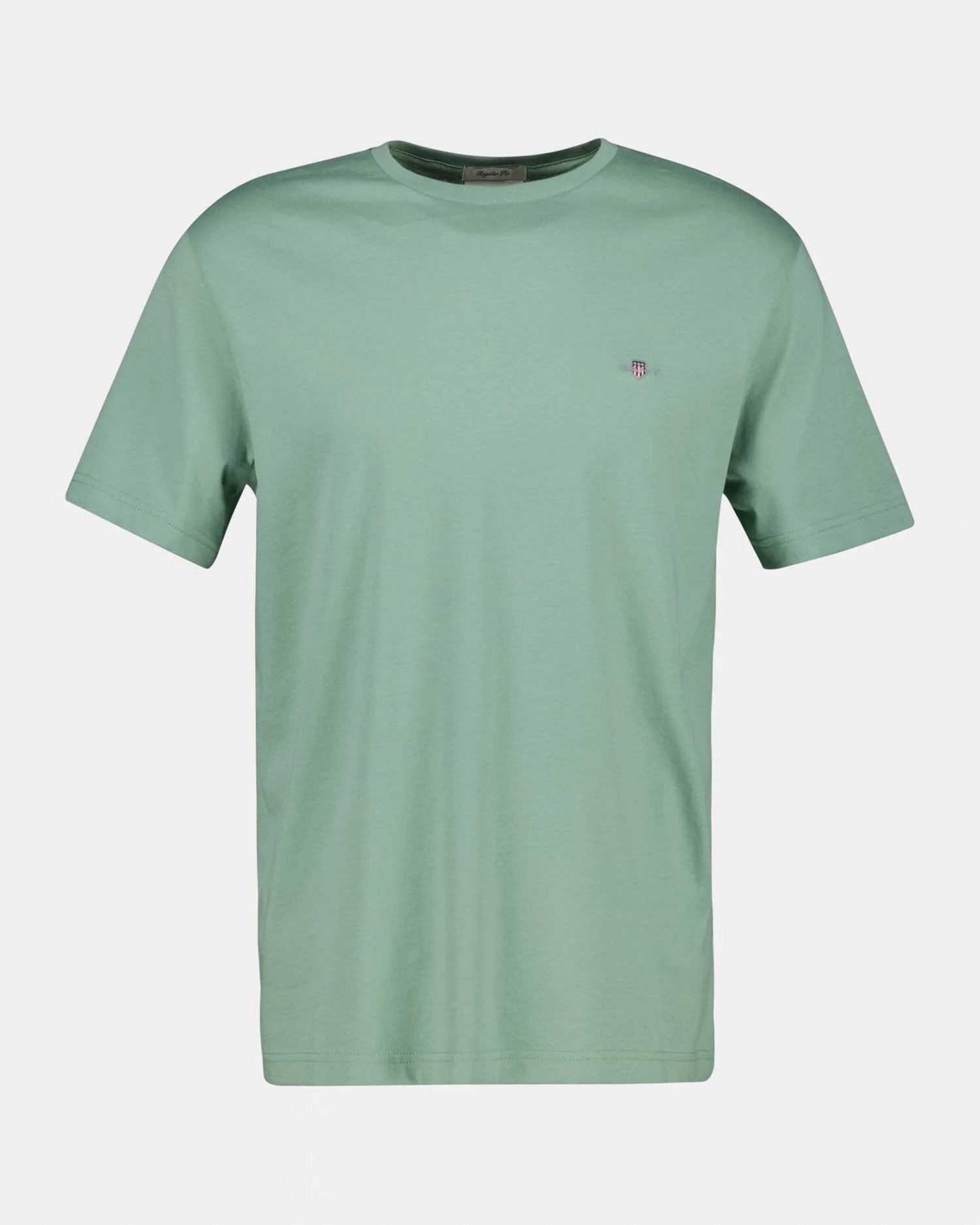 GANT Mens Regular Fit Short Sleeve Shield Logo T-Shirt - 308 Surplus Mint