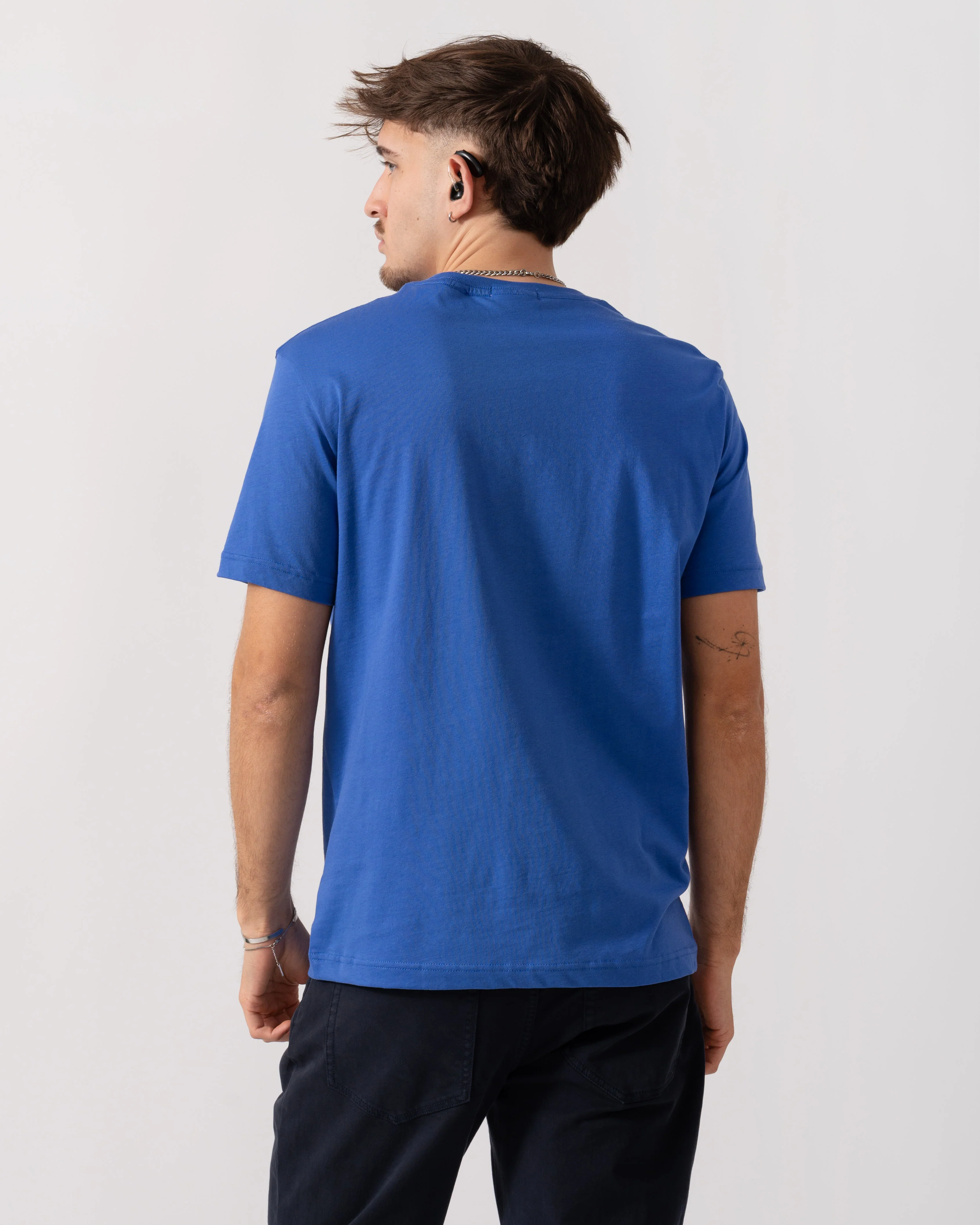 GANT Mens Regular Fit Short Sleeve Shield Logo T-Shirt - 417 Royal Blue - Image 4