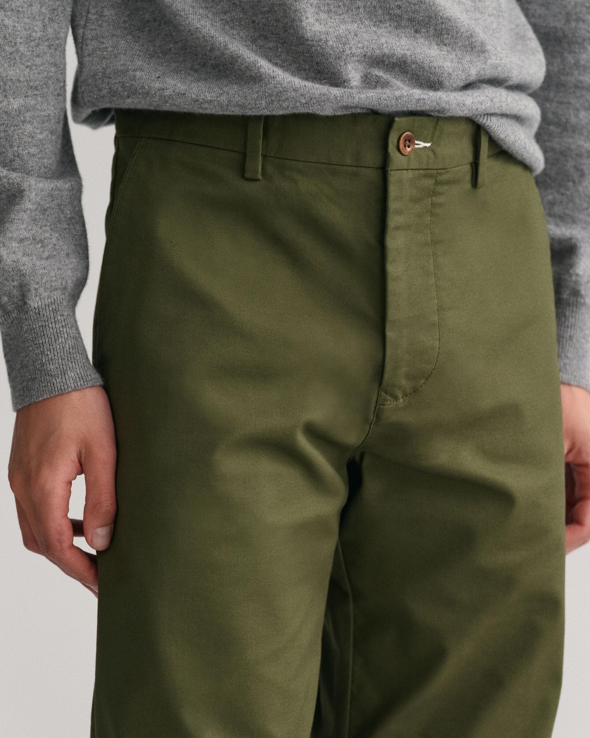 Gant Mens Regular Fit Tech Prep Chinos - 301 Juniper Green - Image 3